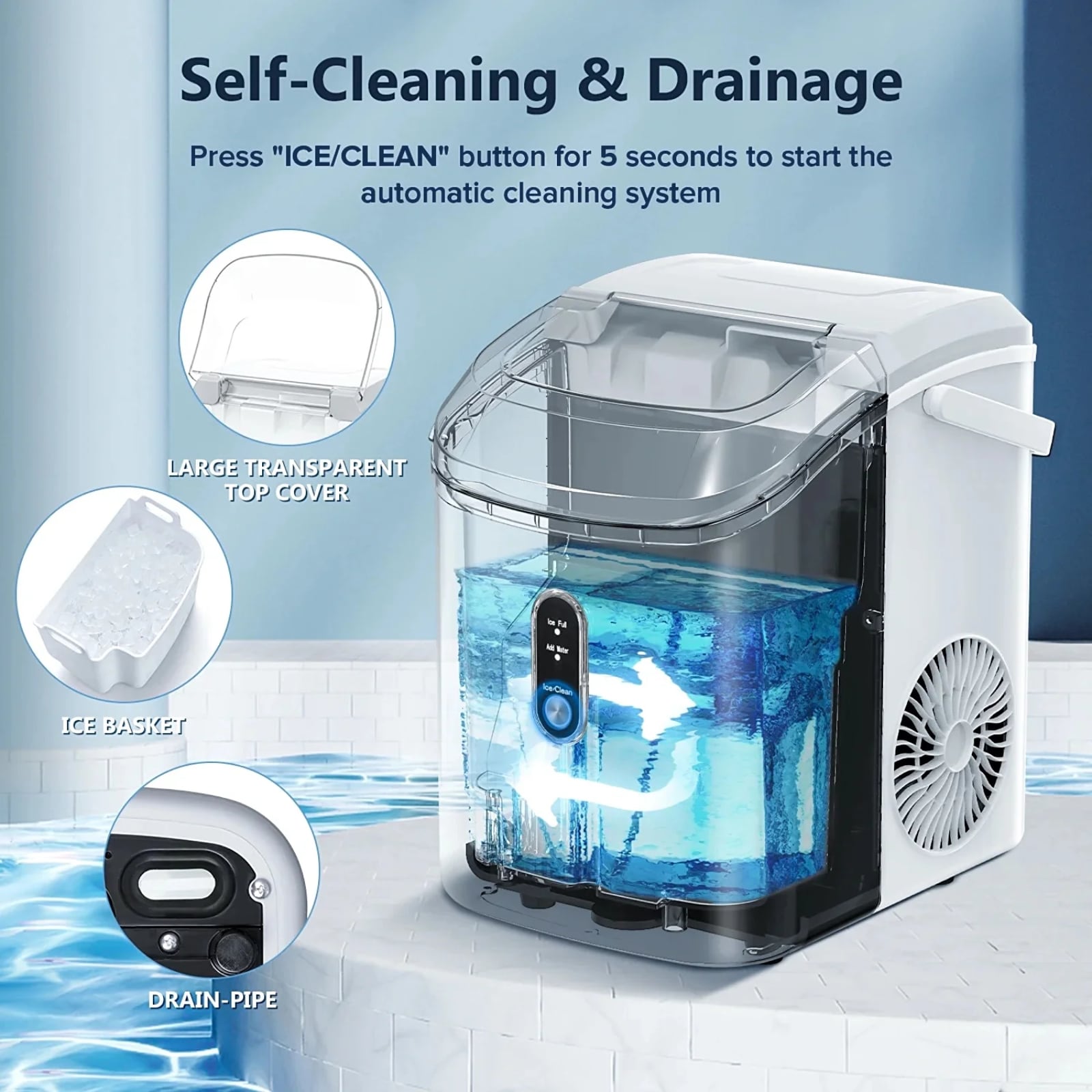 Antarctic Star Z5815NH-WHITE Commercial-Ice-Makers - View #2