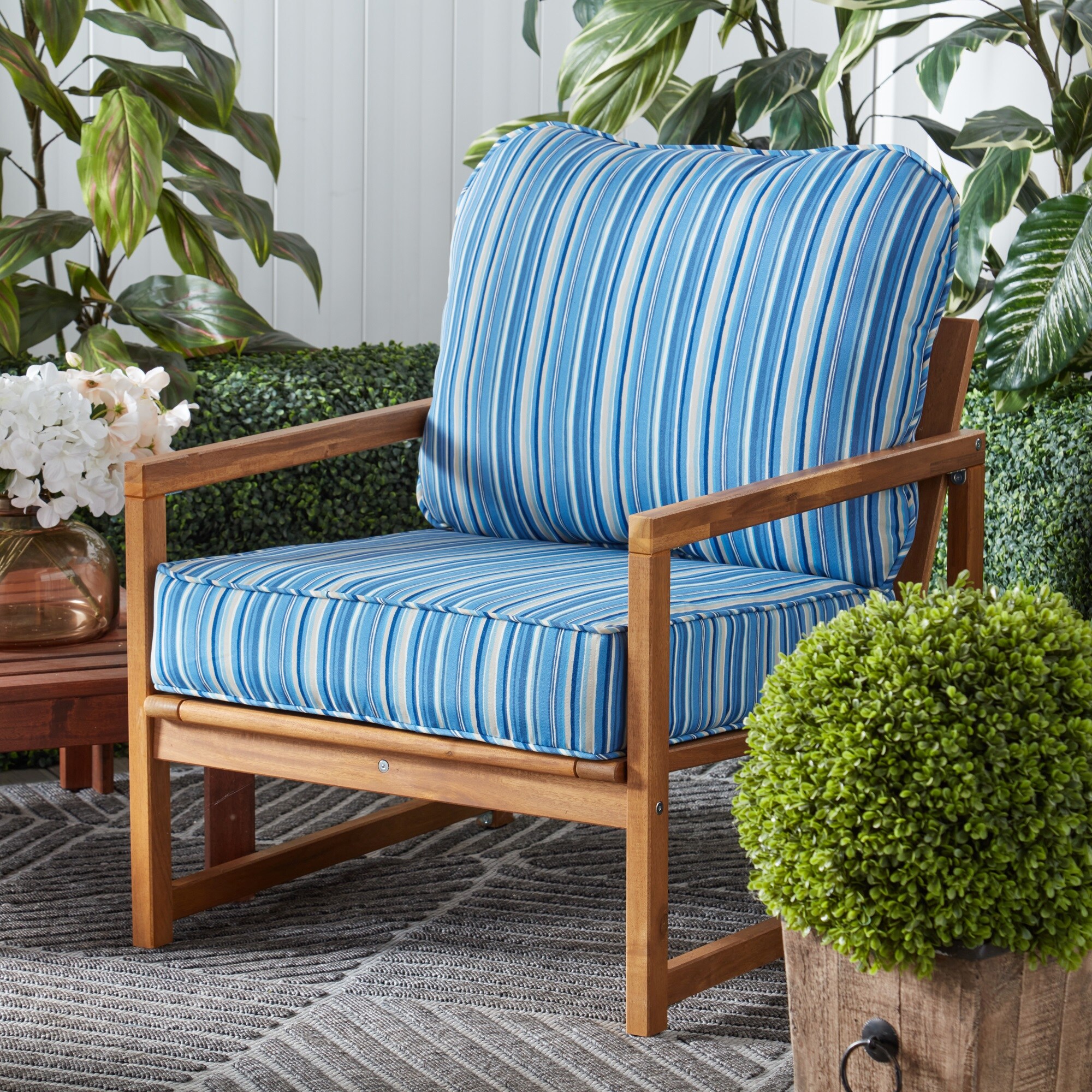Greendale Home Fashions OC7825-SAPPHIRE Patio-Furniture-Cushions - View #2