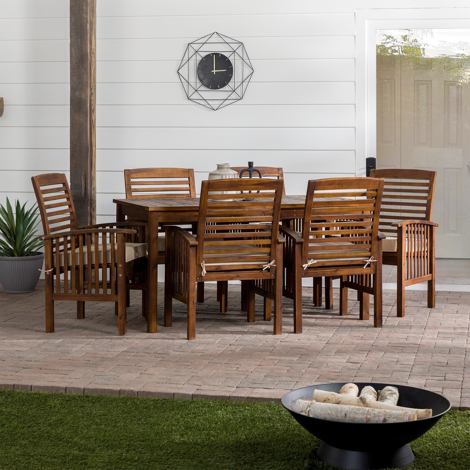 Walker Edison LWW7SDTDB Patio-Dining-Sets - View #3