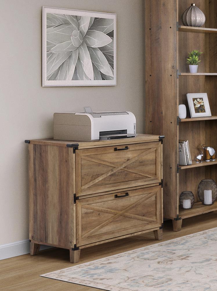 birch wood file cabinet