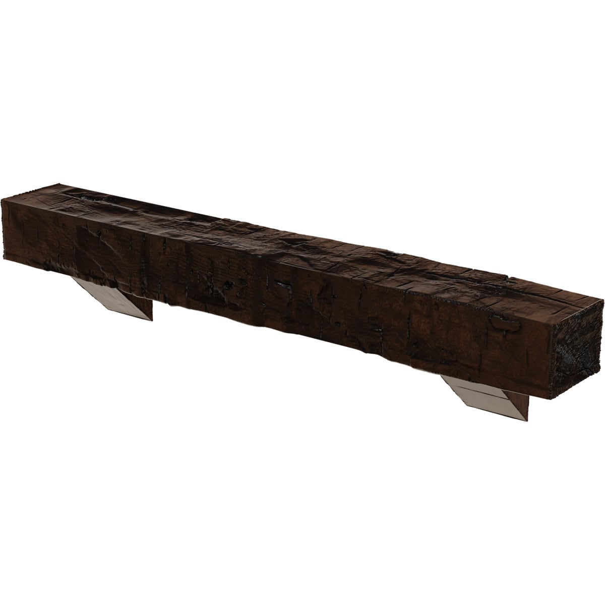Ekena Millwork MANUHH06X08X48BKZD Mantel-Shelves - View #3