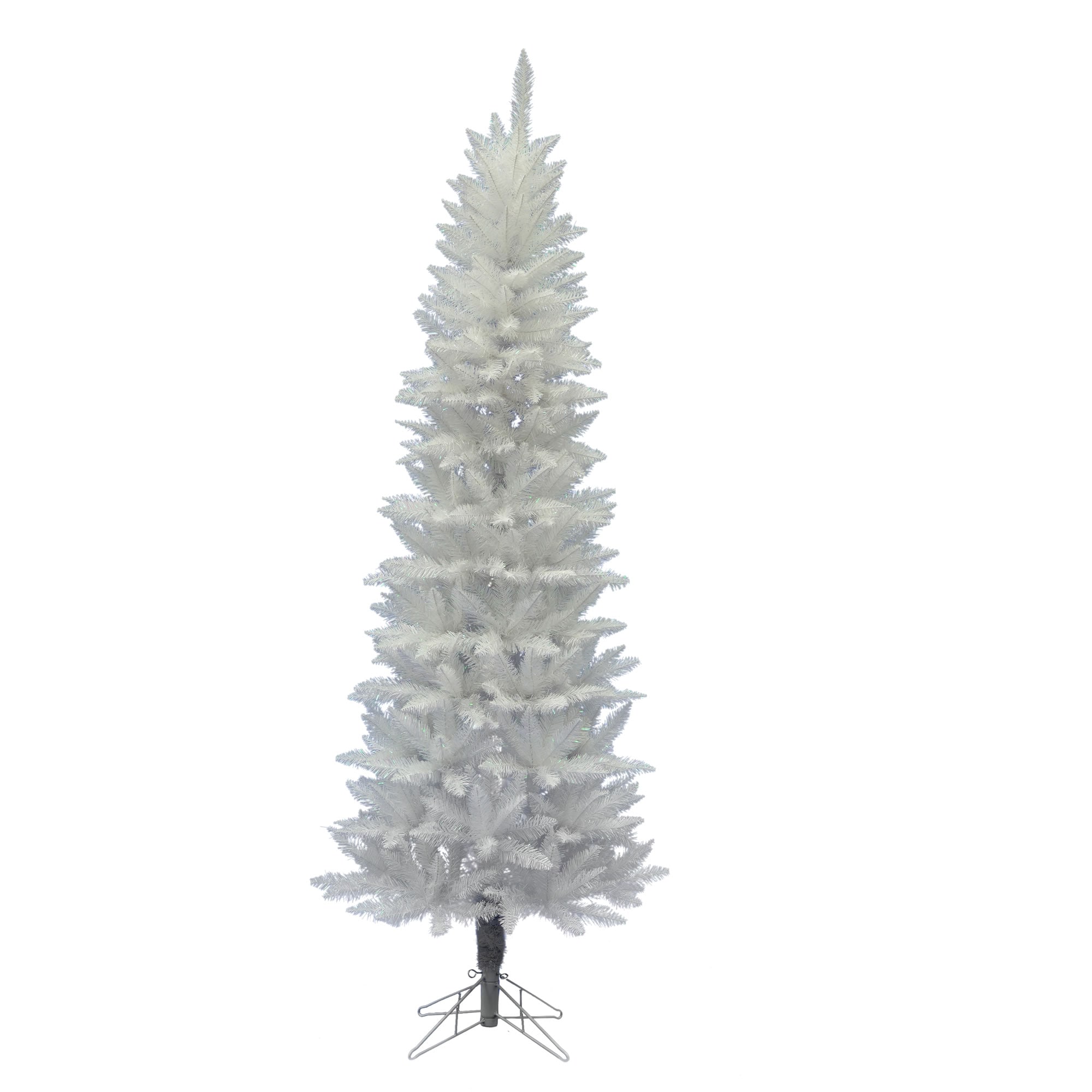 Vickerman A104060 6-Feet Slim White Artificial Christmas Tree