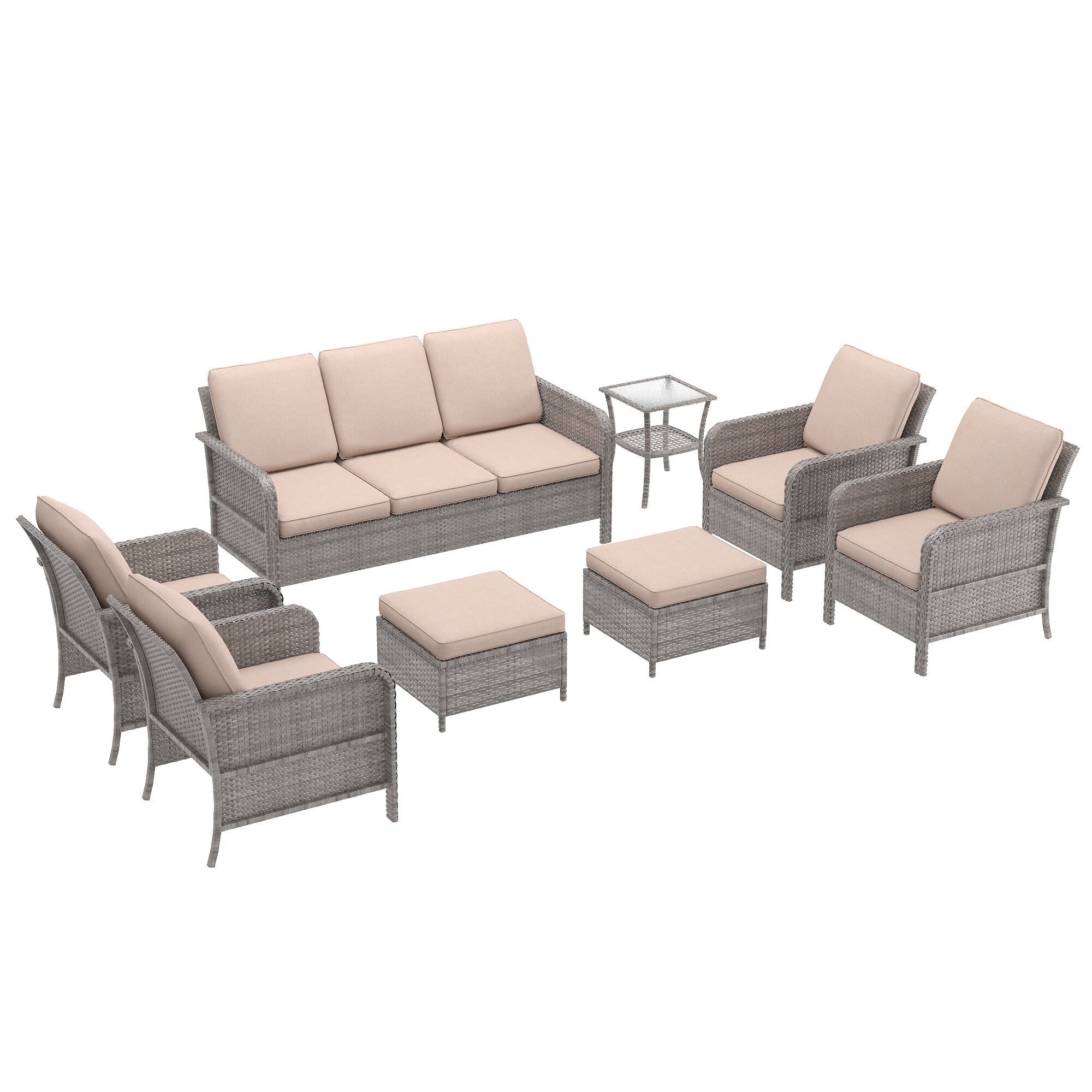 Sonkuki SD-PS-155HSD-S2T2 Patio-Conversation-Sets - View #2