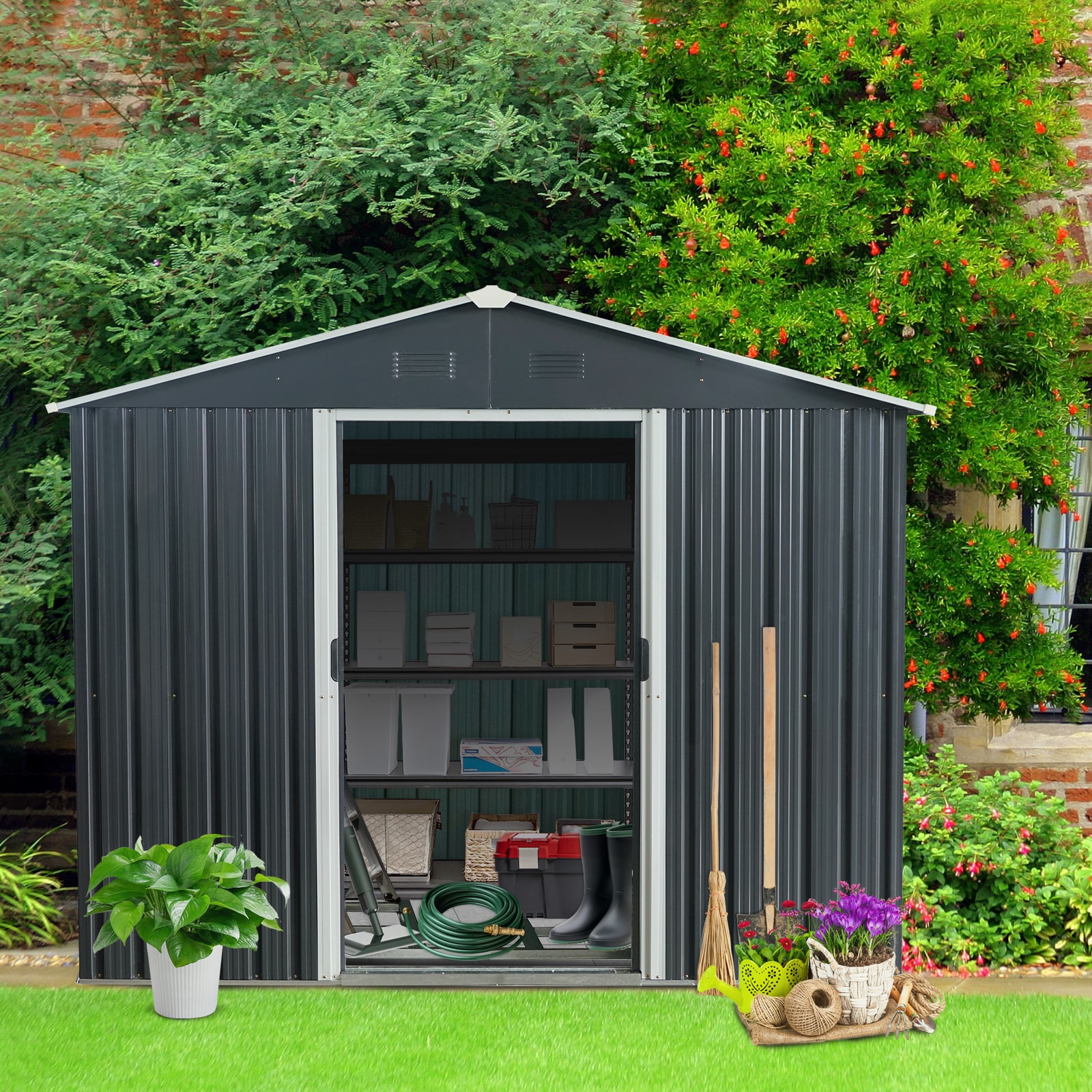 Xspracer ML-OS35WS Metal-Storage-Buildings-Sheds - View #6
