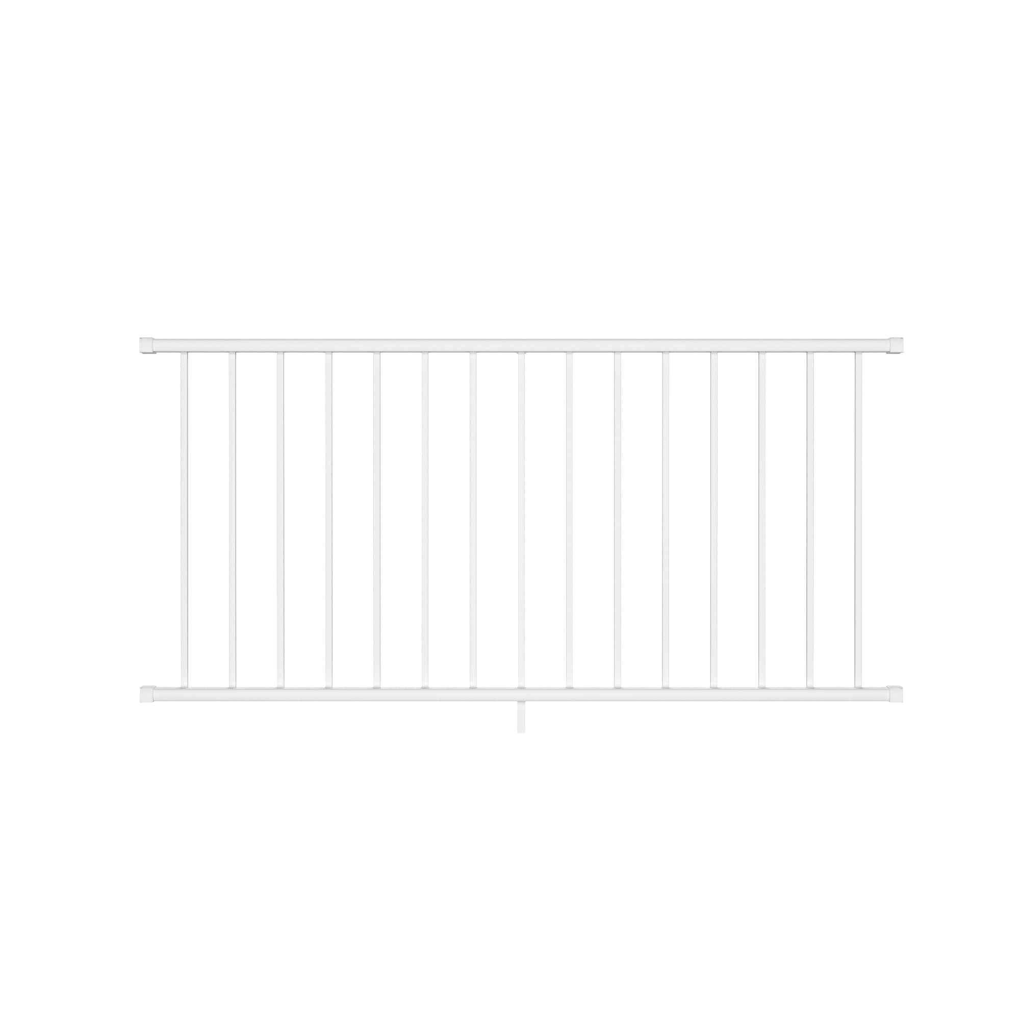 Deckorators 477665 Rapid Rail 6-ft x 36-in Textured White Aluminum Deck Rail Kit