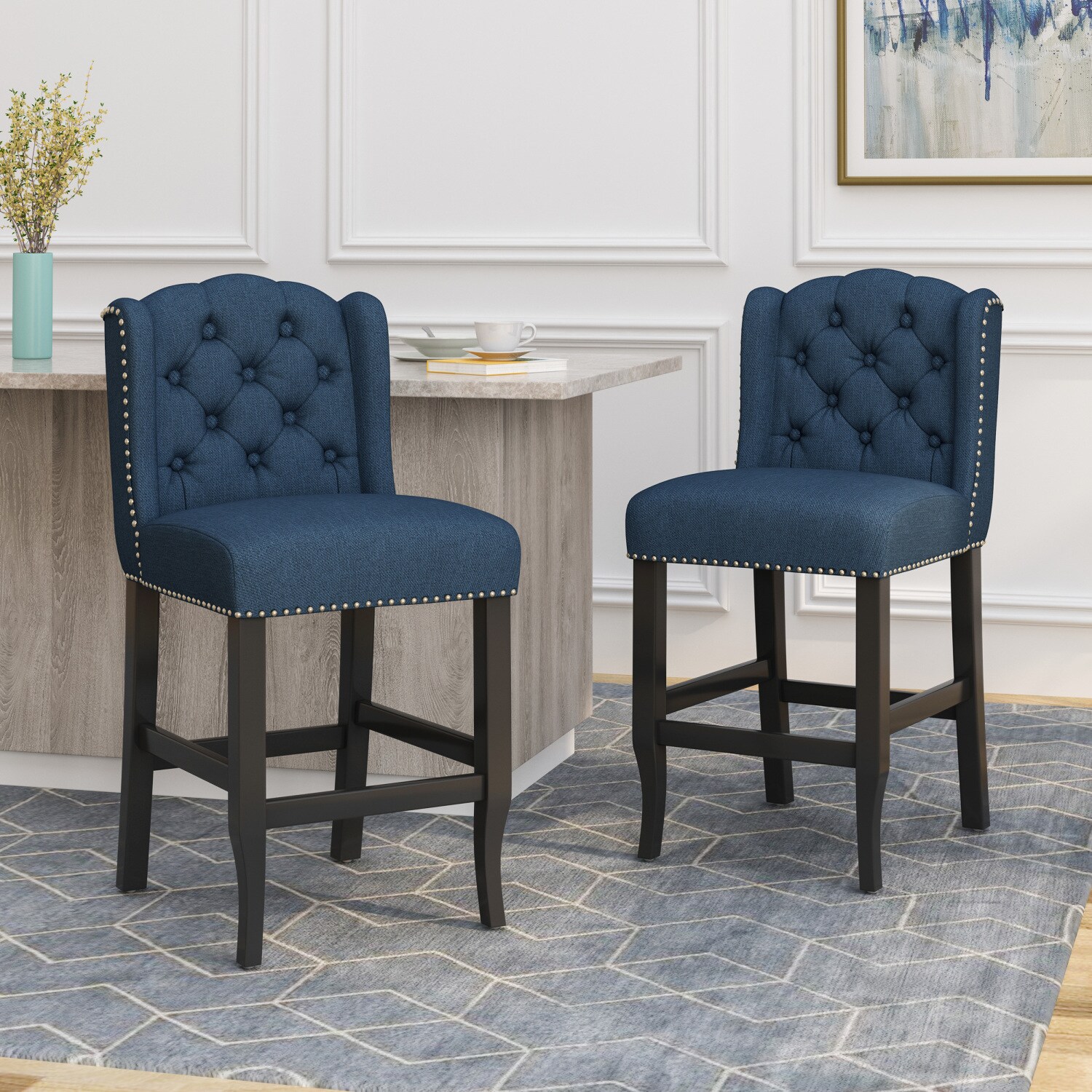 Streamdale Furniture 64855.00NBLU Dining-Chairs - View #3