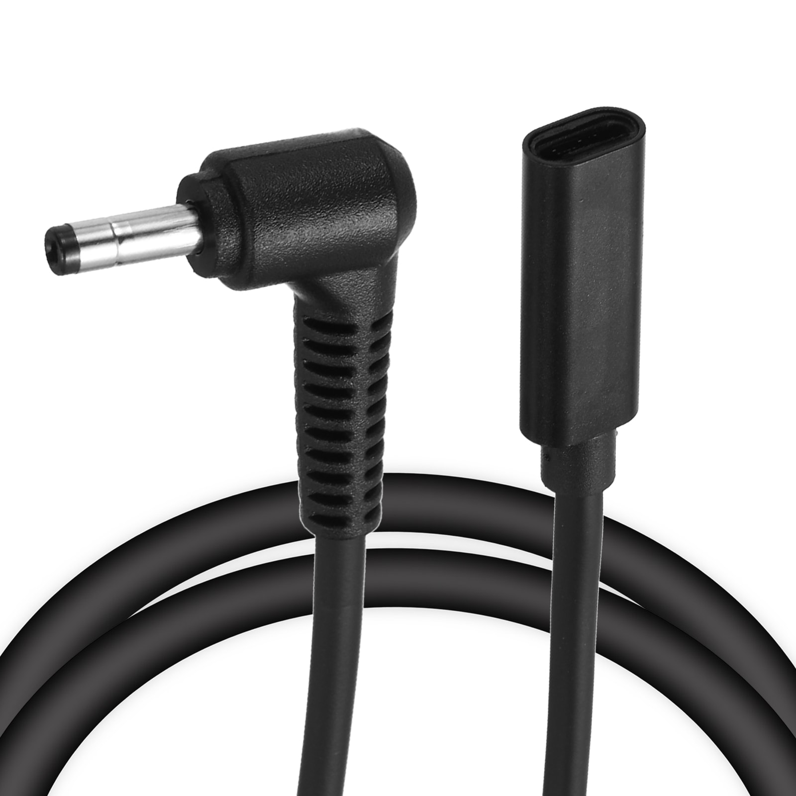 Unique Bargains 0.5FT USB C to DC PD Power Fast Charging Cable 4mmx1.7mm 65W/18V-20V DC Power Cable Type C Input 3.25A Adapter Jack Converter for Router Camera TV Box Desk Lamp(Black)