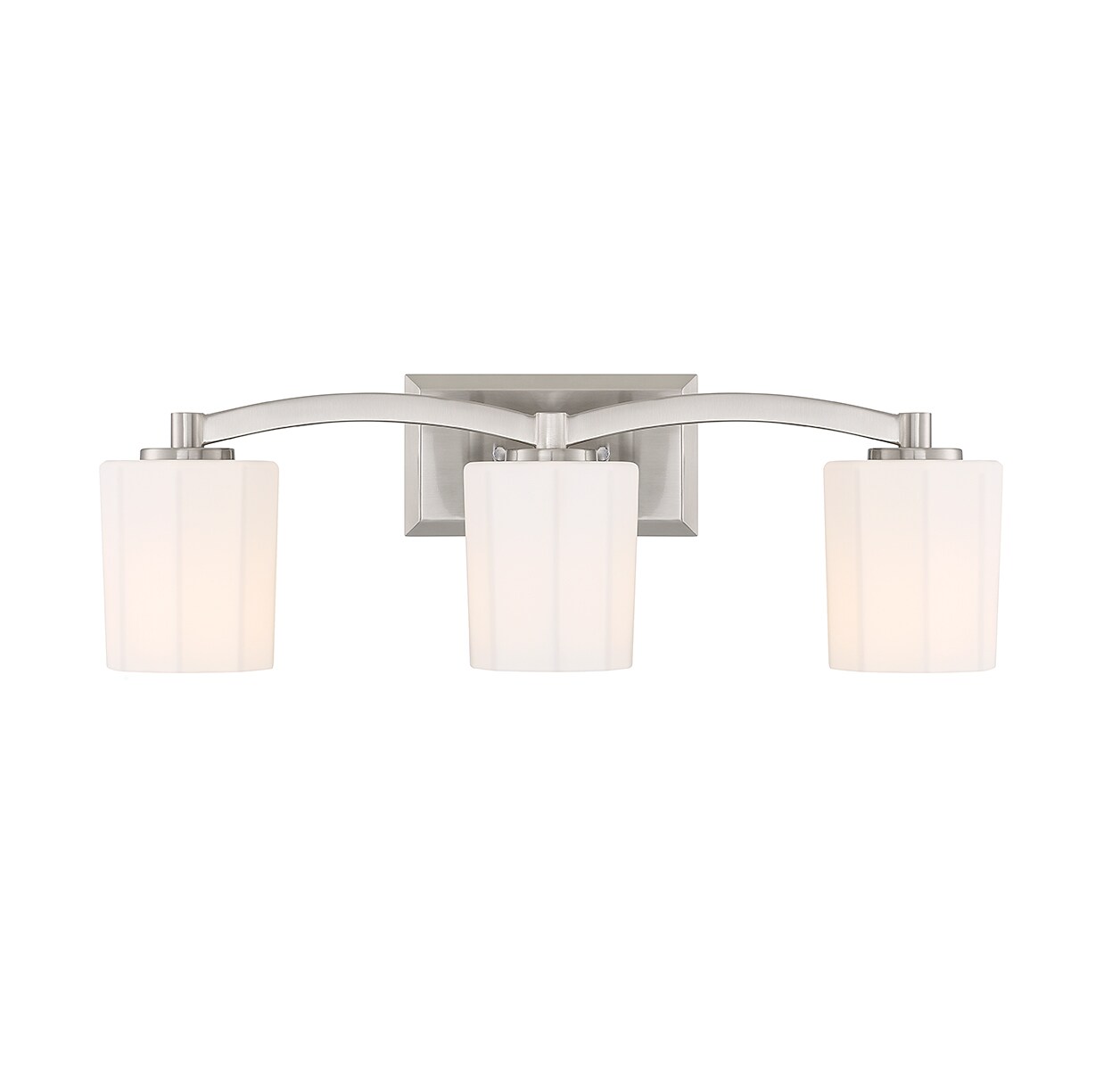 Savoy House Essentials 8-7710-3-SN Whitney 24-in 3 -Light Satin Nickel Traditional Vanity light