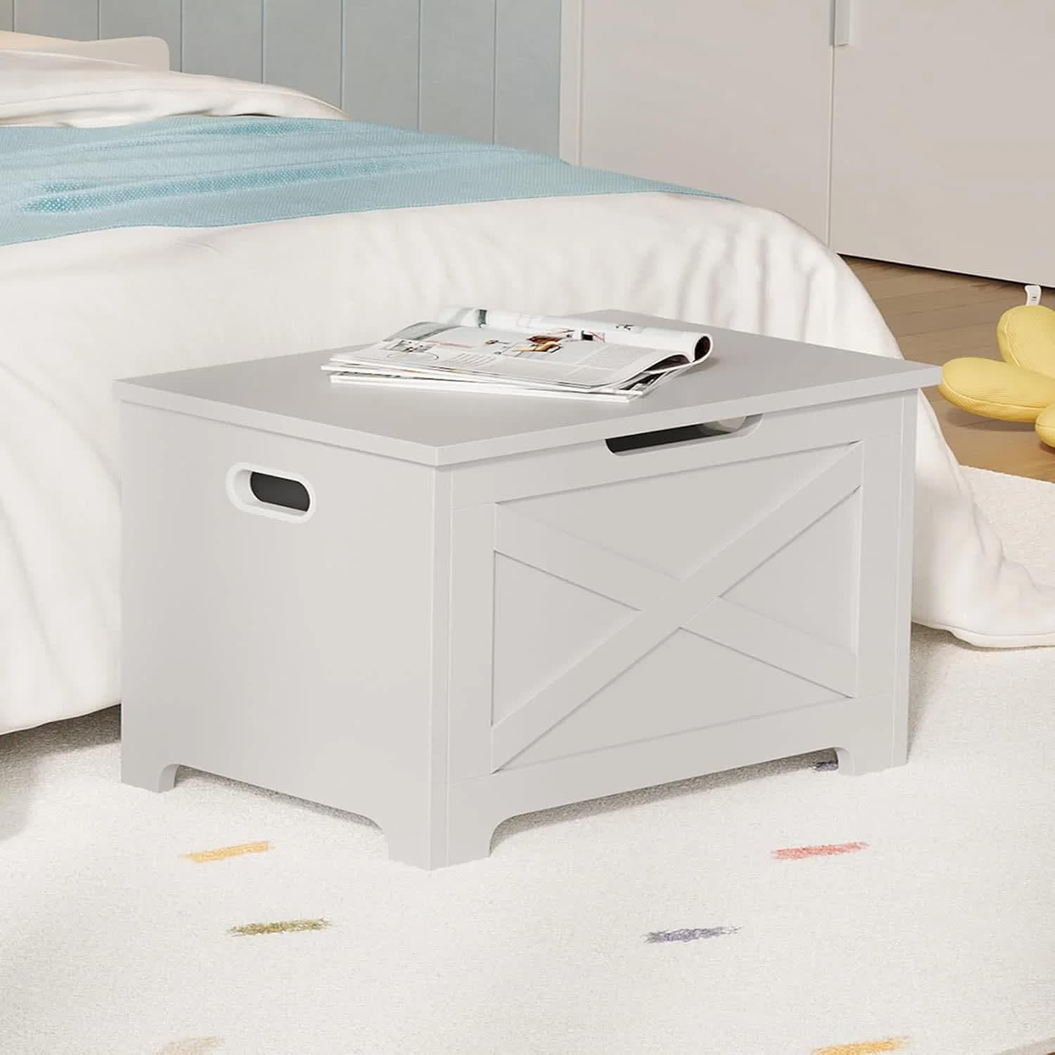 Vintage 17241366962WHITE Toy-Boxes - View #3