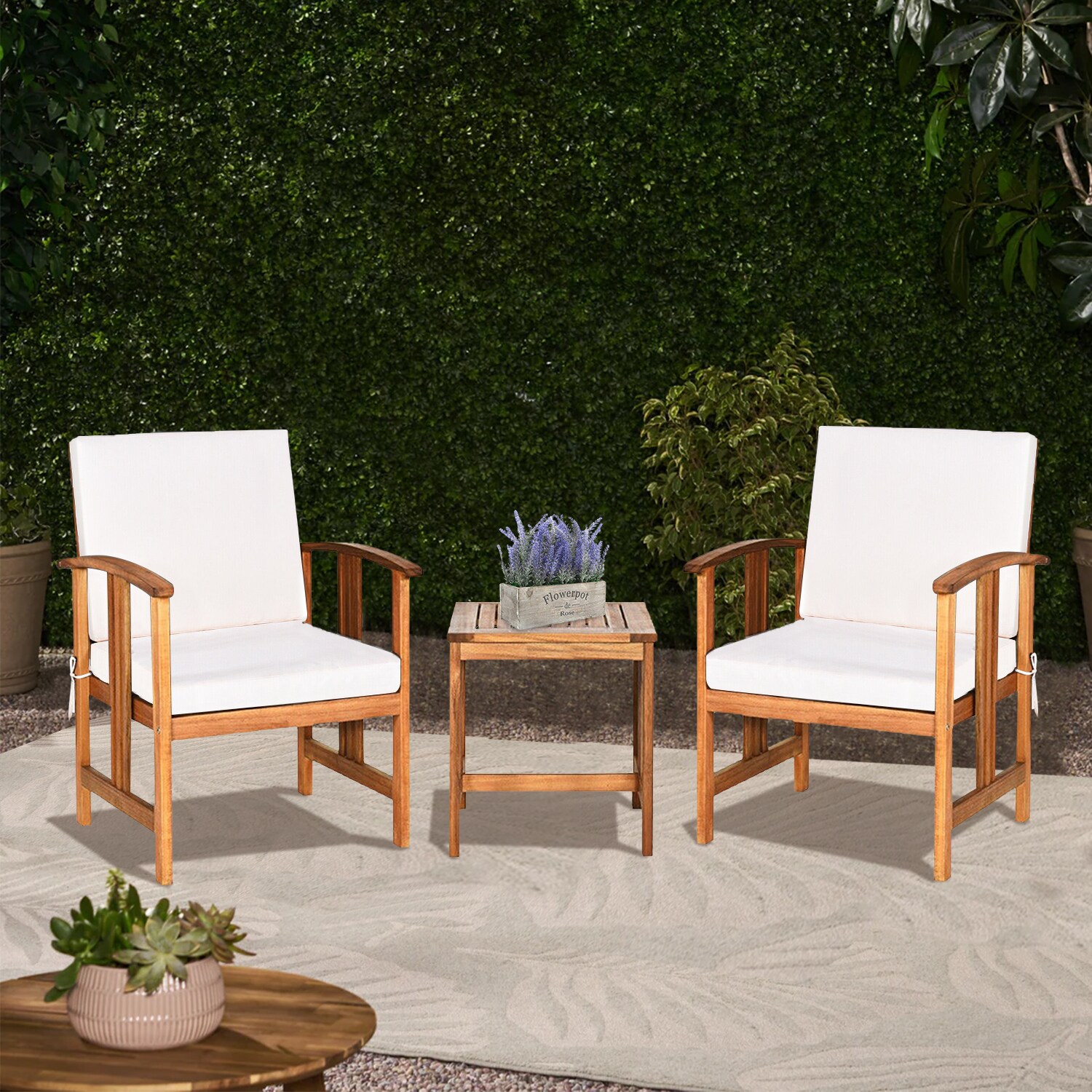 WELLFOR OUJ63885WH Patio-Conversation-Sets - View #9
