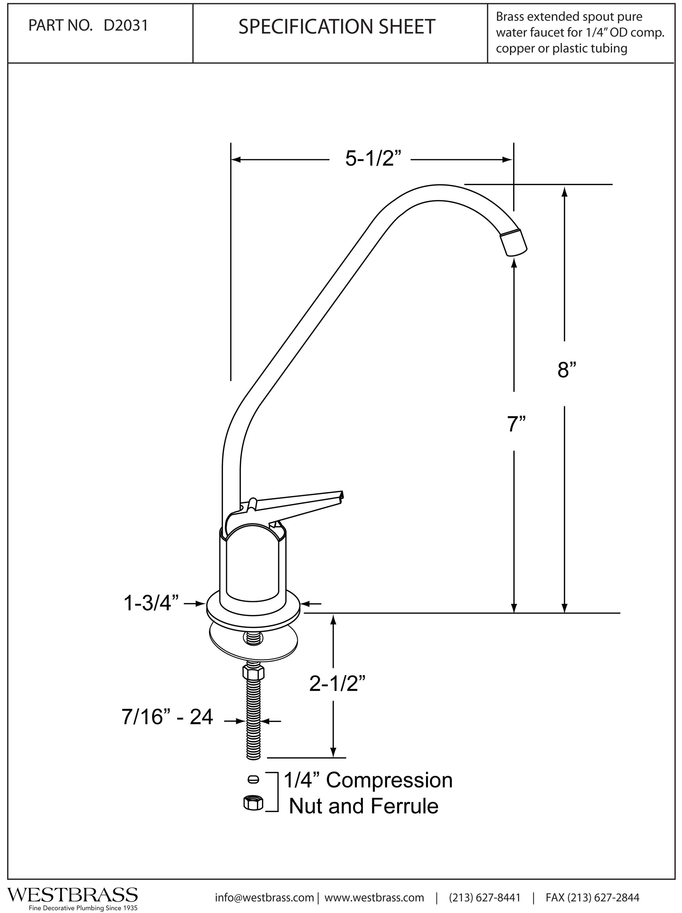 WESTBRASS D2031-NL-01 Hot-Water-Dispensers - View #2