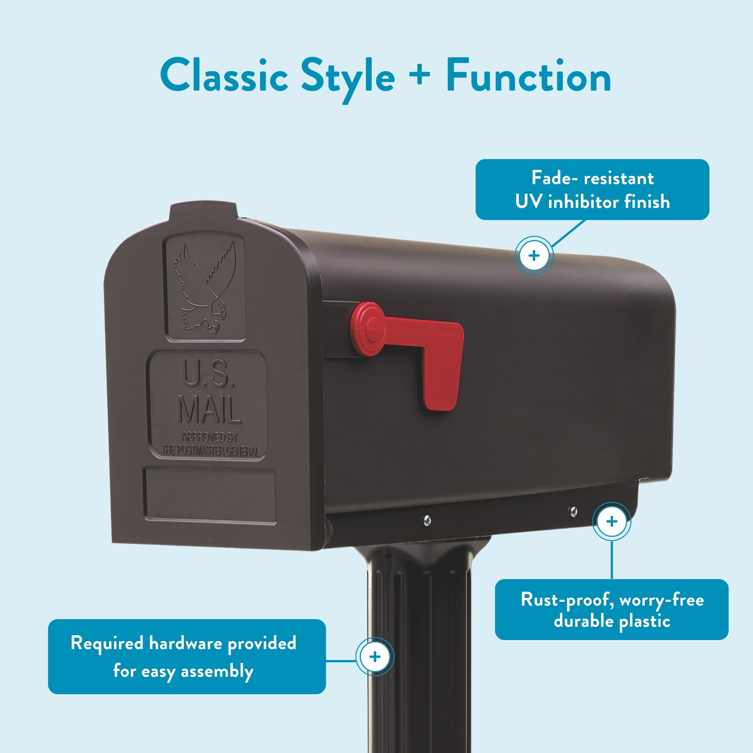 Architectural Mailboxes HCPL10VAM mailboxes - View #5