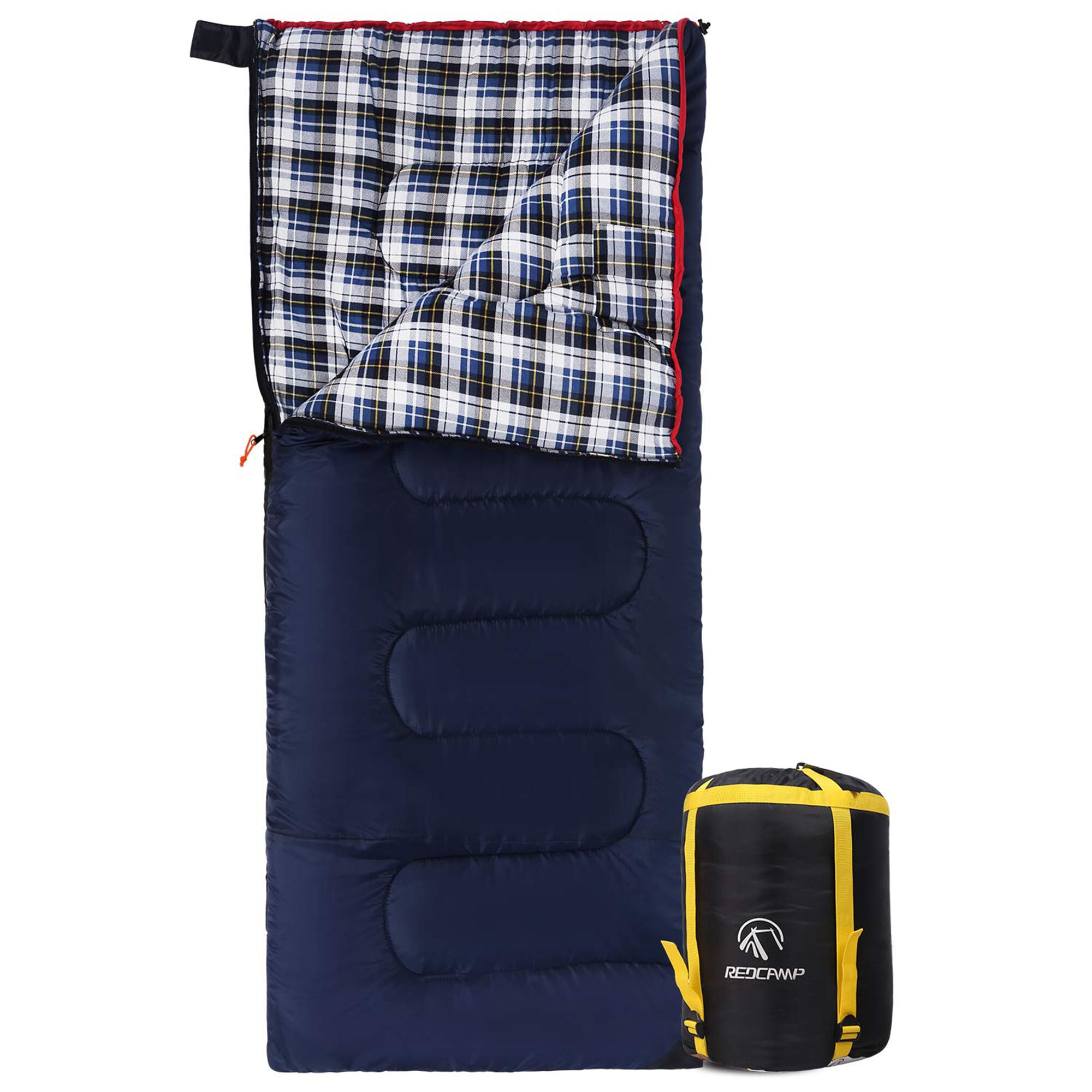 Wildaven Cotton Flannel Sleeping Bag for Camping Backpacking