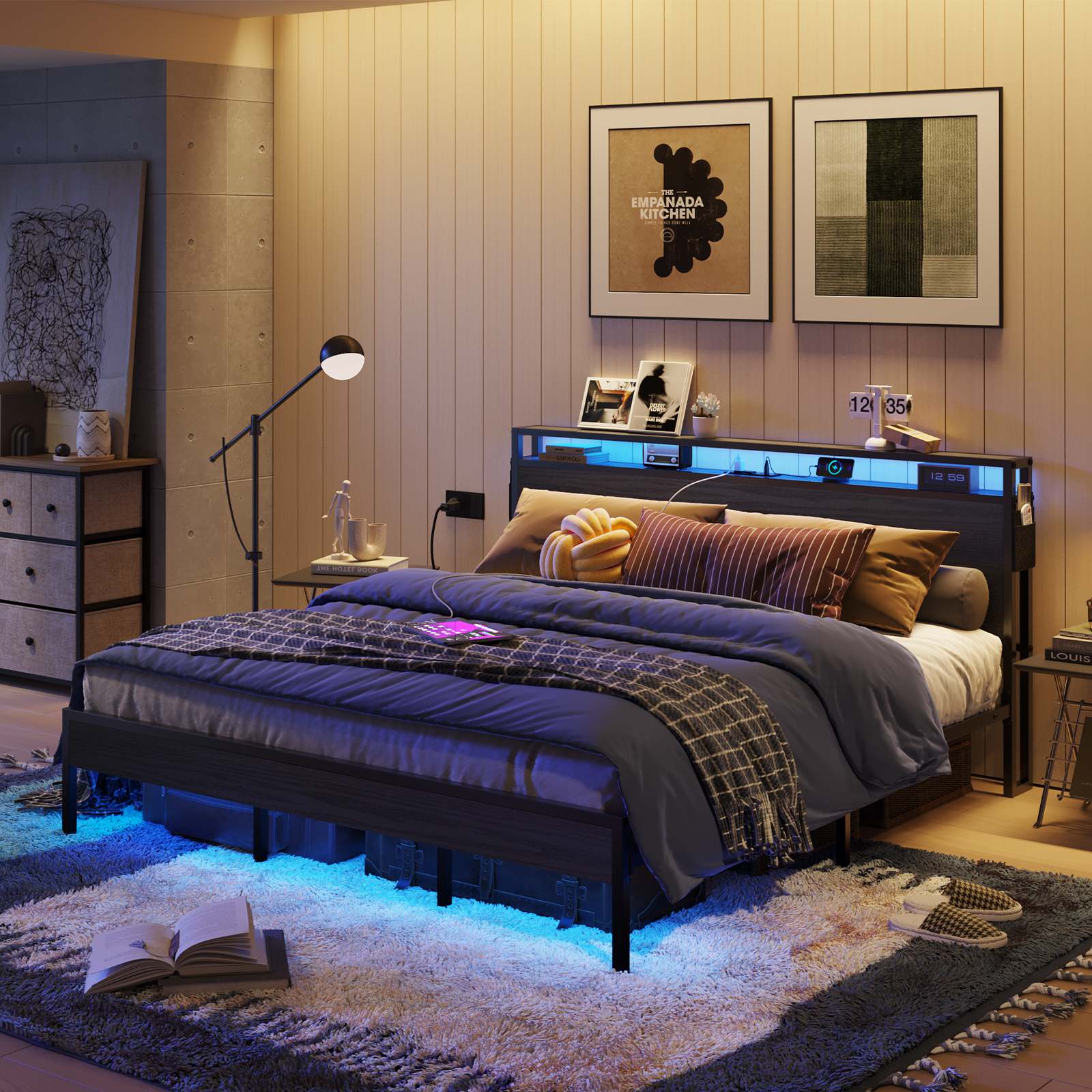 Bestier LOW-B700737B-BLKG beds - View #2