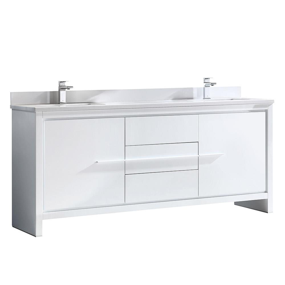Fresca FCB8172WH-CWH-U Bath-Vanity-Combo - View #2