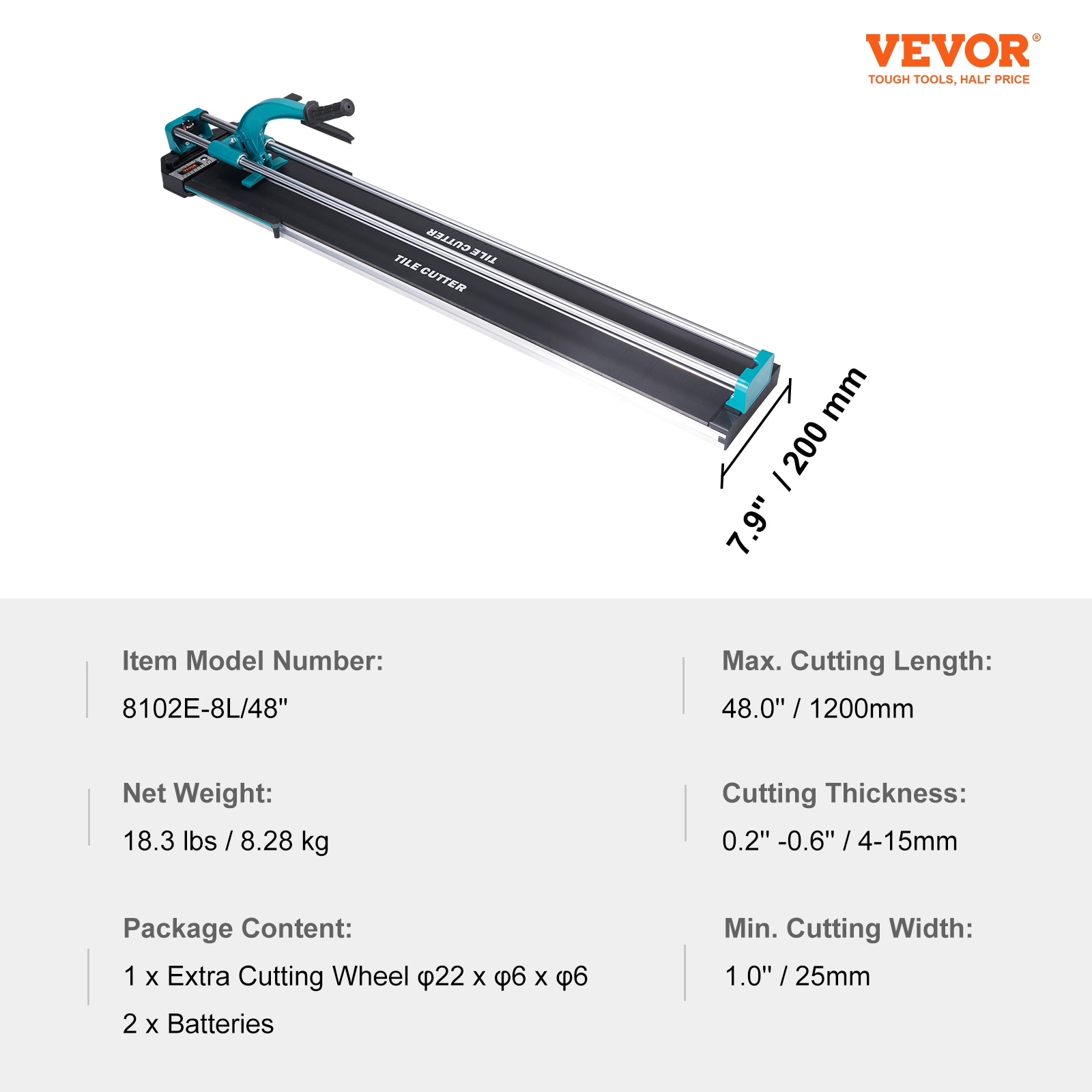 VEVOR KCZQGJMSDIY1207LOV0 Manual-Cutters - View #8
