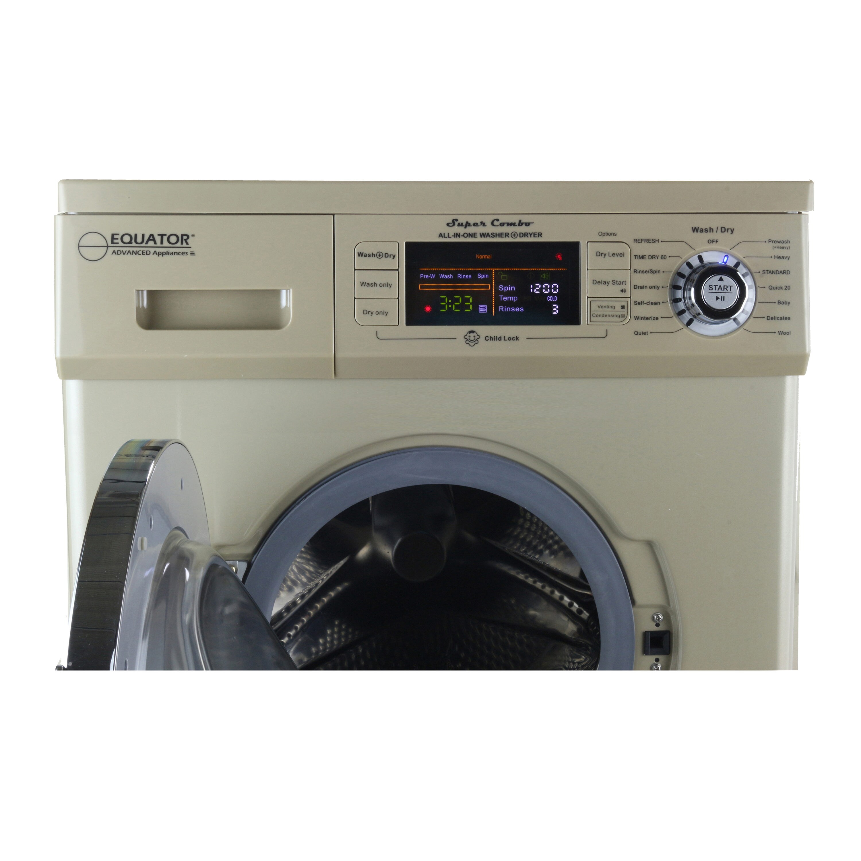 Comfee 2.7-cu ft Capacity White Ventless All-in-One Washer/Dryer