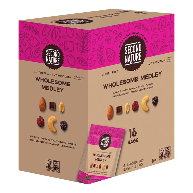Second Nature Second Nature Wholesome Medley Mixed Nuts 1 5 Oz 16 In The Snacks Candy Department At Lowes Com Second Nature Second Nature Wholesome Medley Mixed Nuts 1 5 Oz 16 In The Snacks Candy Department At Lowes Com