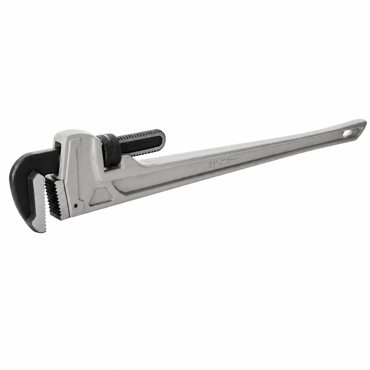 DYRCJ 36 inch Heavy Duty Aluminum Straight Pipe Wrench Adjustable Plumbing Tool with Drop Forged Jaw and Ergonomic Handle #LDY0810G002
