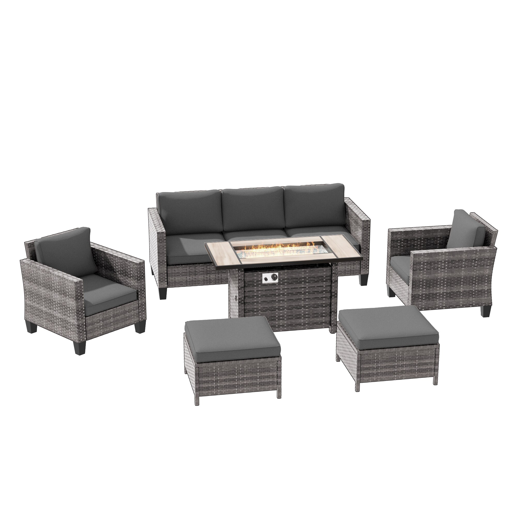 ACEGOSES LW-115HGY-T5 Patio-Conversation-Sets - View #3