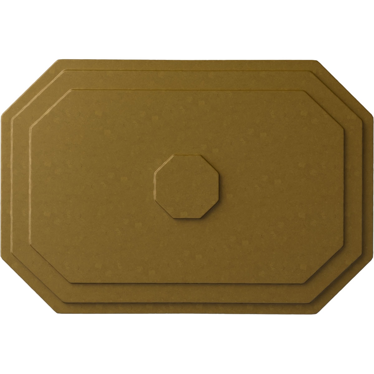 Ekena Millwork CM25FEGLS Felix 25.25-in W x 17.25-in L Painted Gold Polyurethane Whole Ceiling Medallion