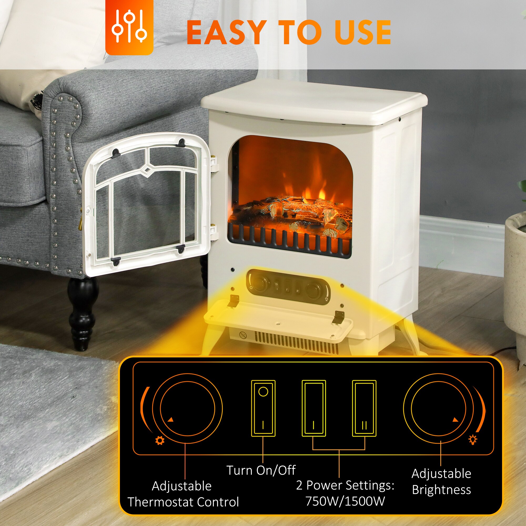 Sumyeg WF-D0102HE9EXY-LA Electric-Fireplaces - View #6