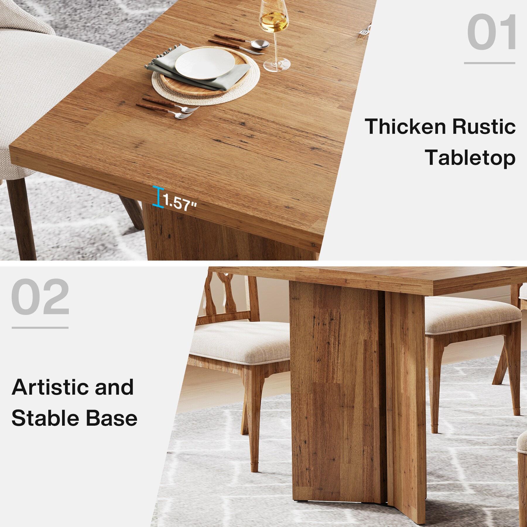 Tribesigns LWFD-JW0676X Dining-Tables - View #4