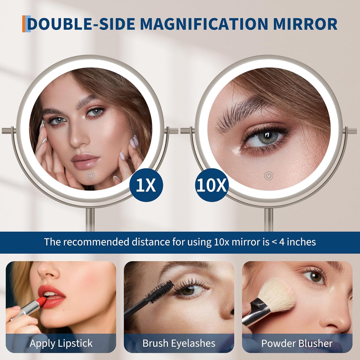 Qeetex DHZ-PBC-3336XVLG Makeup-Mirrors - View #5