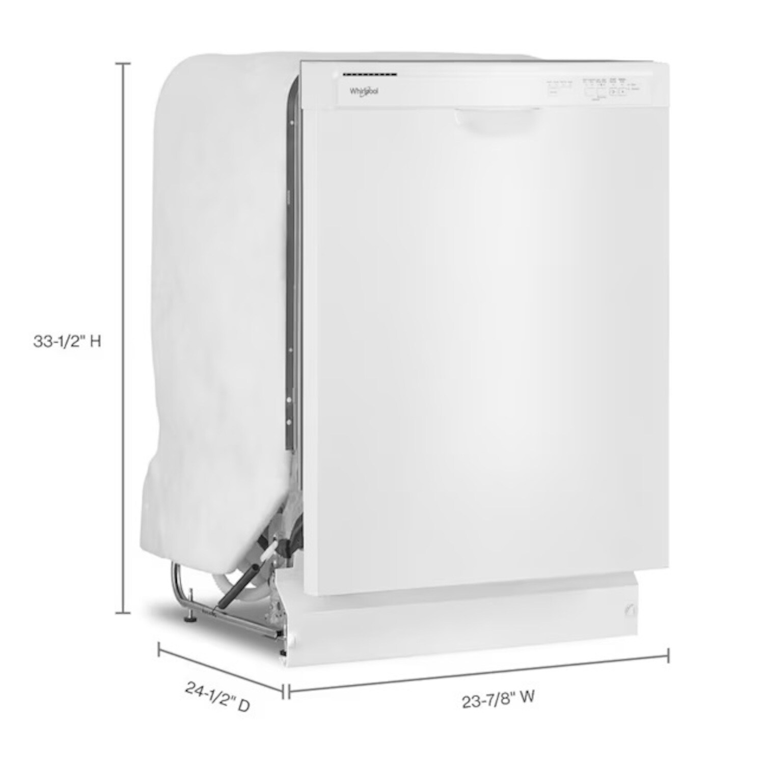 SEASONS 24 in. Front Control Dishwasher in White (SDW2FCMW) ($524 Retail)  (Cosmetic Damage - See Pictures - Preview Recommended) (Complete, Some  Parts May Not be Pictured) Auction