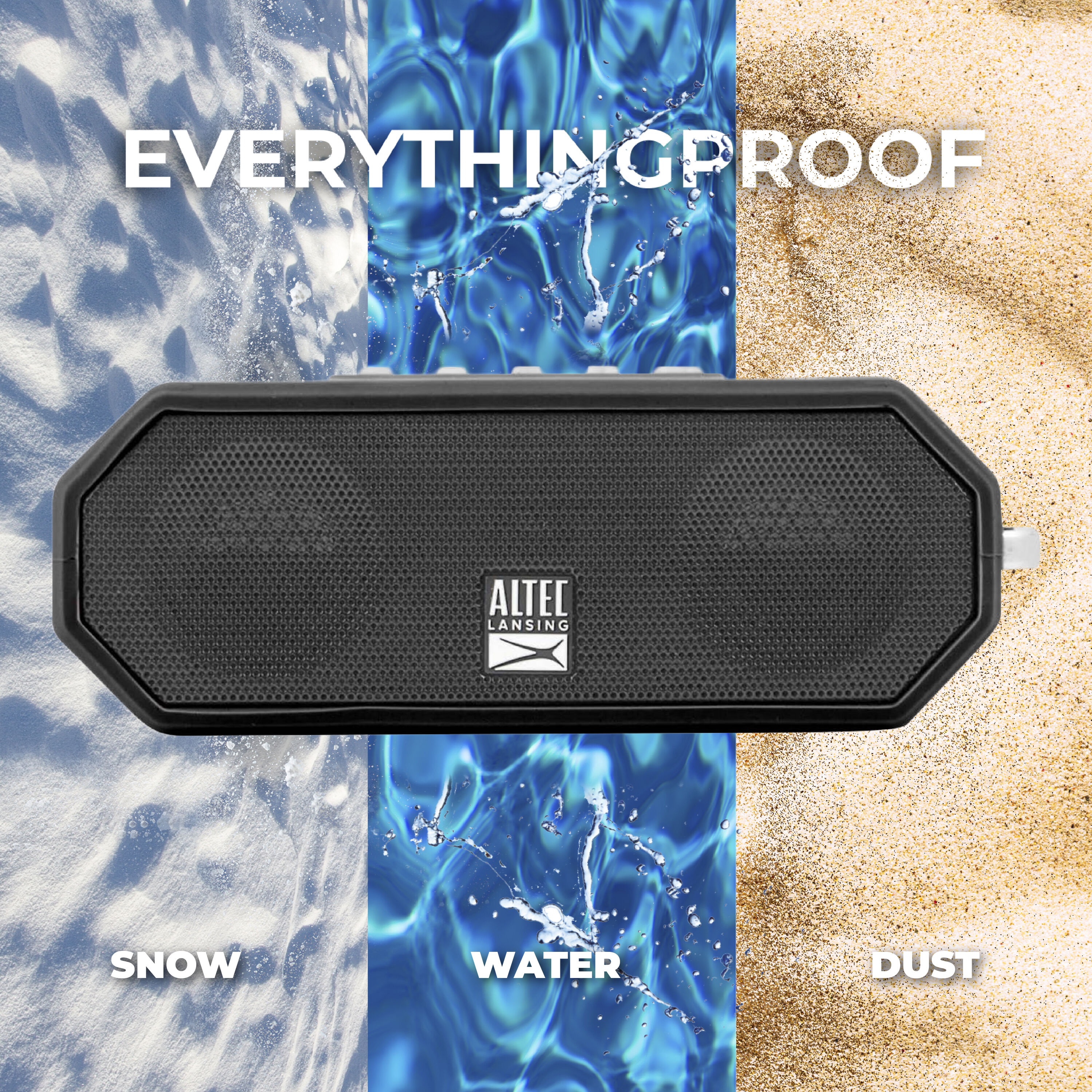 Altec Lansing 2.9-in 6-Watt Bluetooth Compatibility Indoor/Outdoor Portable  Speaker in the Speakers department at