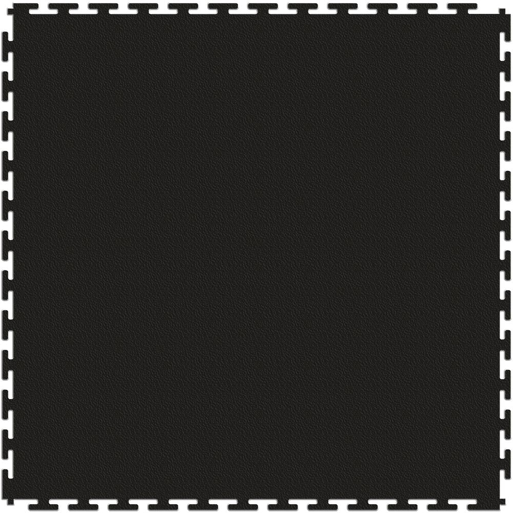 Perfection Floor Tile DG540BK70 20.5-in W x 20.5-in L x 0.28-in T Interlocking Vinyl/Plastic Gym Floor Tile ( 17.5-sq ft ) 6 -Pack