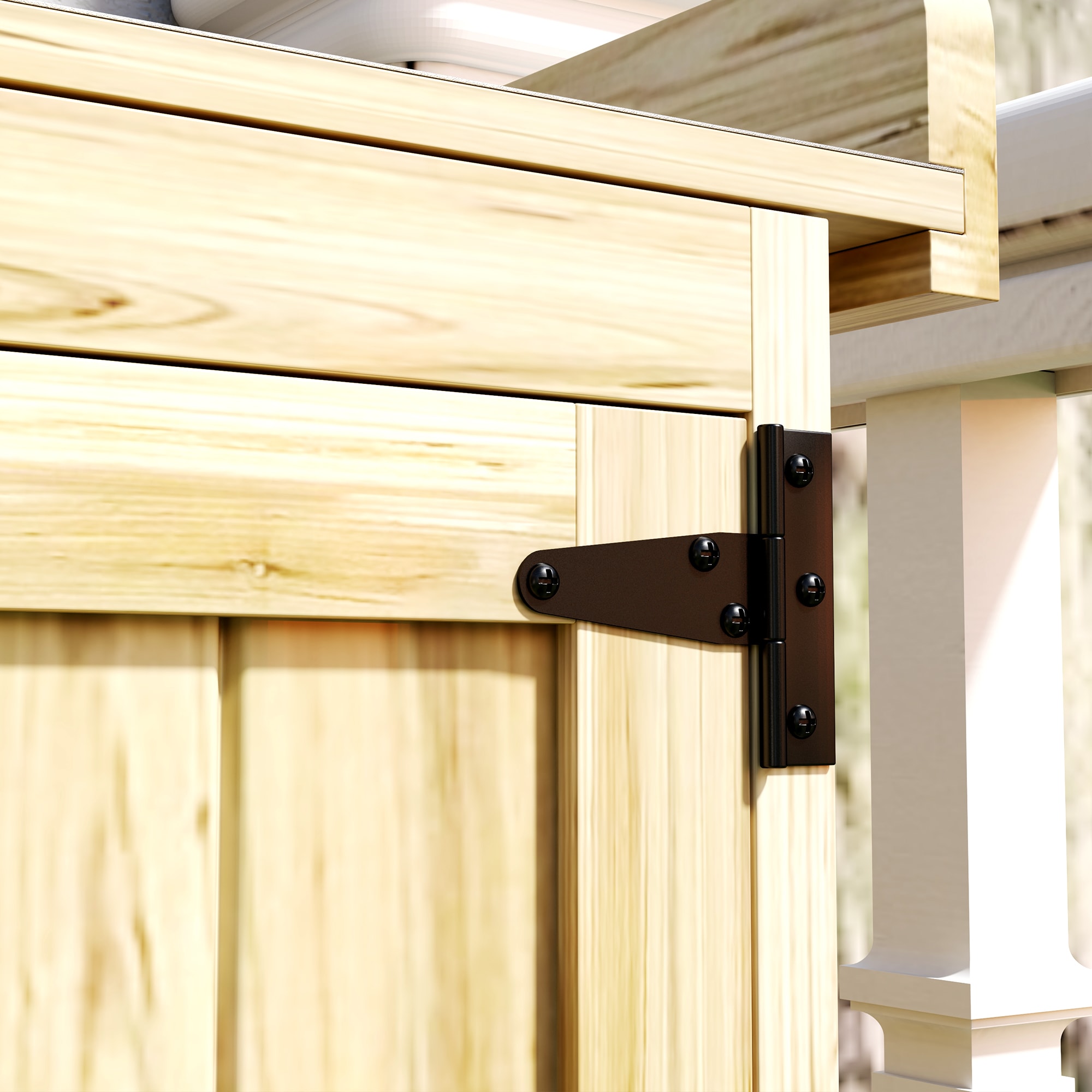 Outsunny 84H-159V00ND Wood-Storage-Buildings - View #4