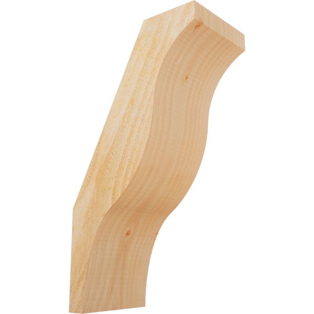 Ekena Millwork BRC06X10X18FST00RDF 6-in x 10-in x 18-in Douglas Fir Unfinished Wood Funston Rough Sawn Knee Brace