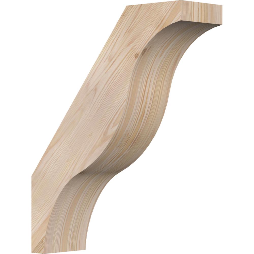 Ekena Millwork BRC06X18X22FST00SDF 5-1/2-in x 18-in x 22-in Douglas Fir Unfinished Wood Funston Smooth Knee Brace