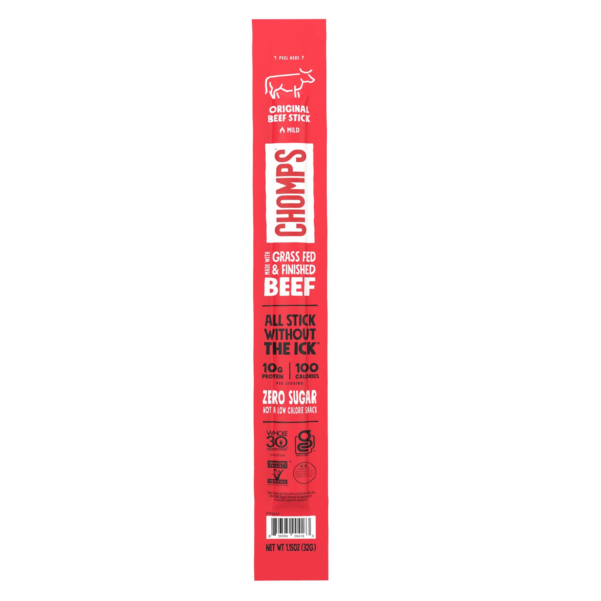 CHOMPS ZHO00426 Original 1.15-oz Meat Snacks