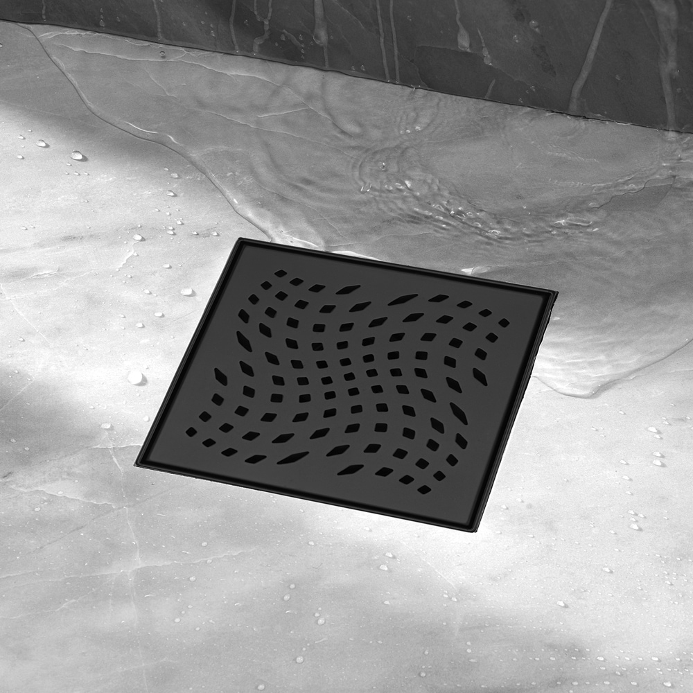 ELEGANTE DRAIN COLLECTION KD01A124-6-MBLK Drains-Flanges - View #3