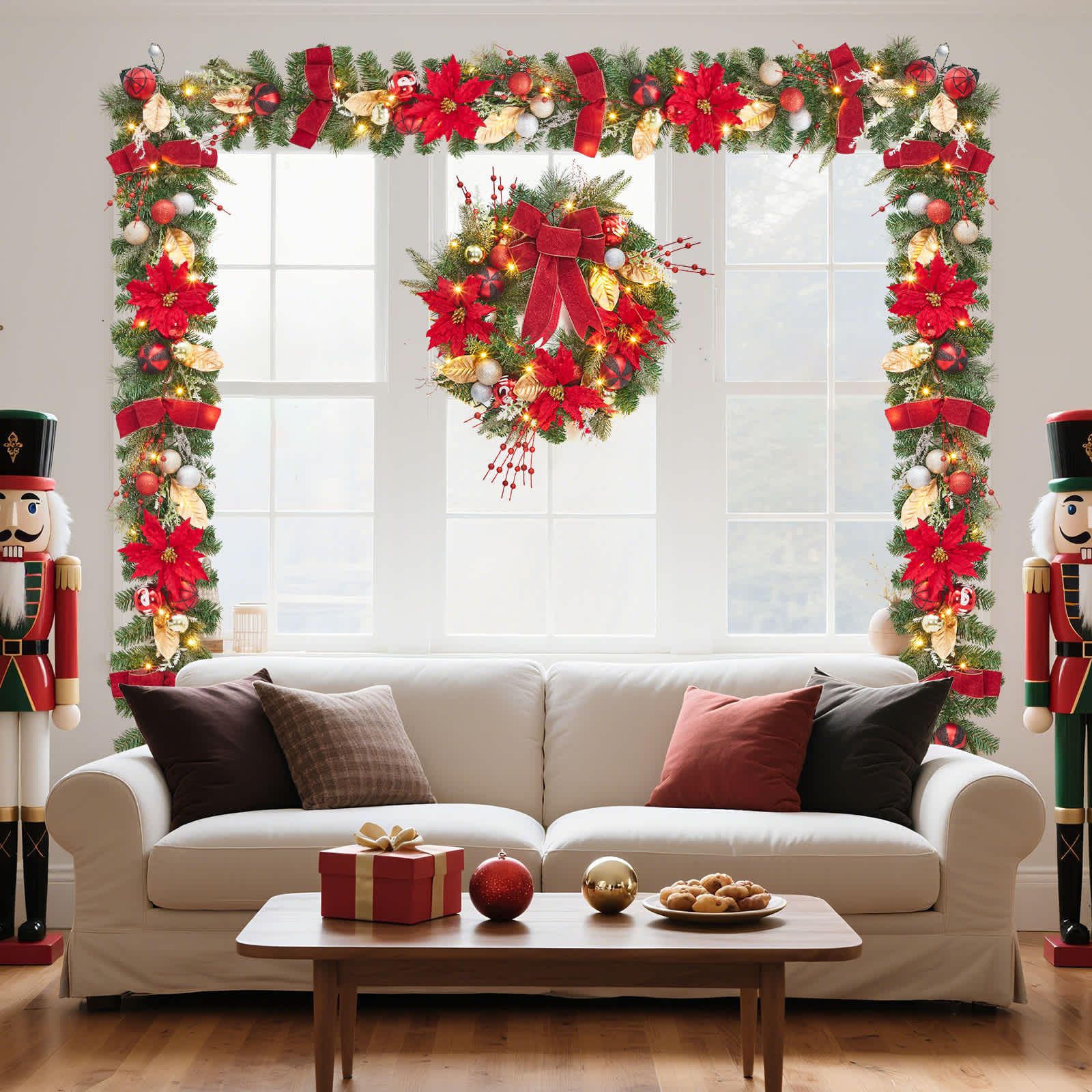 Qeetex JXNAG-PHK-34PSCQRT Artificial-Christmas-Garland - View #7