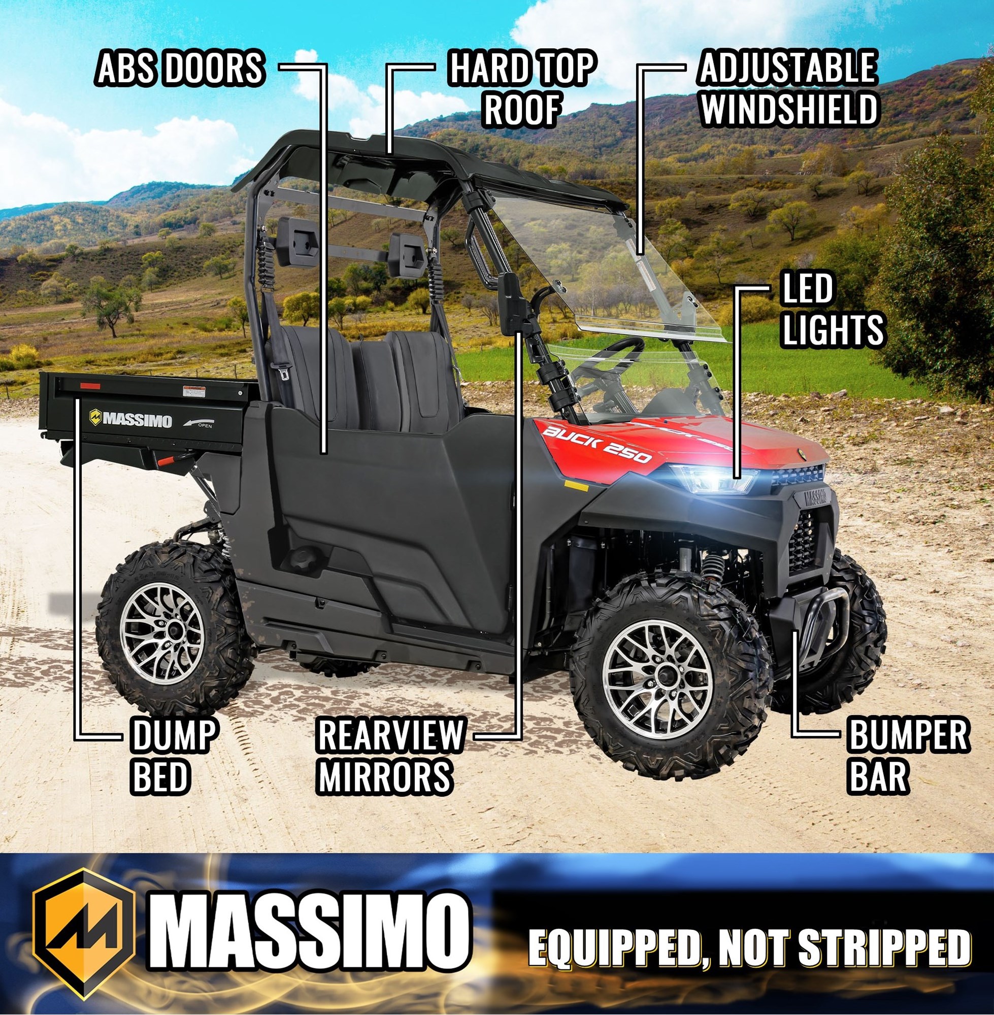 Massimo MMS-BK250-RD Motorized-Vehicles - View #9