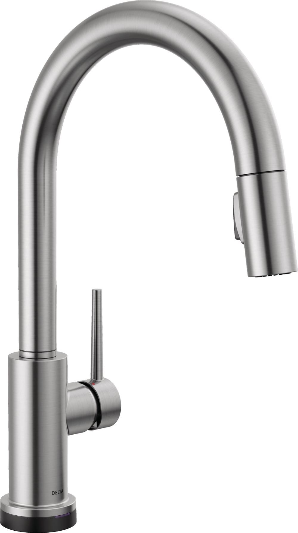 Delta 9159TLV-AR-DST Trinsic Arctic Stainless Single Handle Deck-mount Voice Activated Pull-down Kitchen Faucet with Sprayer