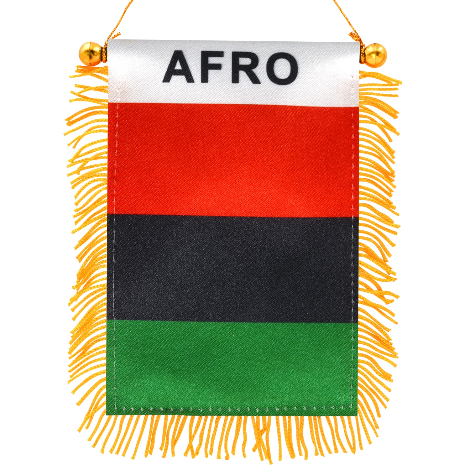 Anley Afro American Fringe Window Hanging Flag 0.3-ft W X 0.5-ft H ...