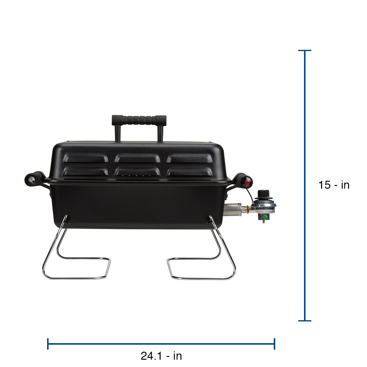 190-Sq in Black Portable Gas Grill in Portable Grills department at Lowes.com