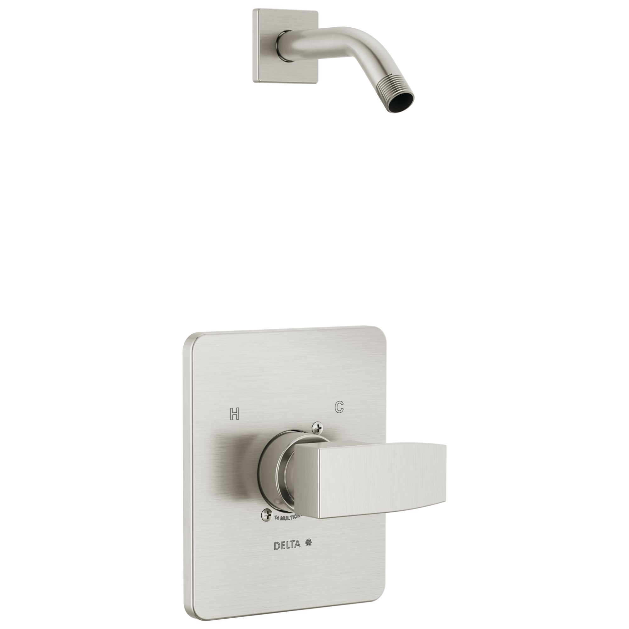 Delta T14267-SSLHD-PP Modern Stainless 1-handle Sold separately Shower Faucet