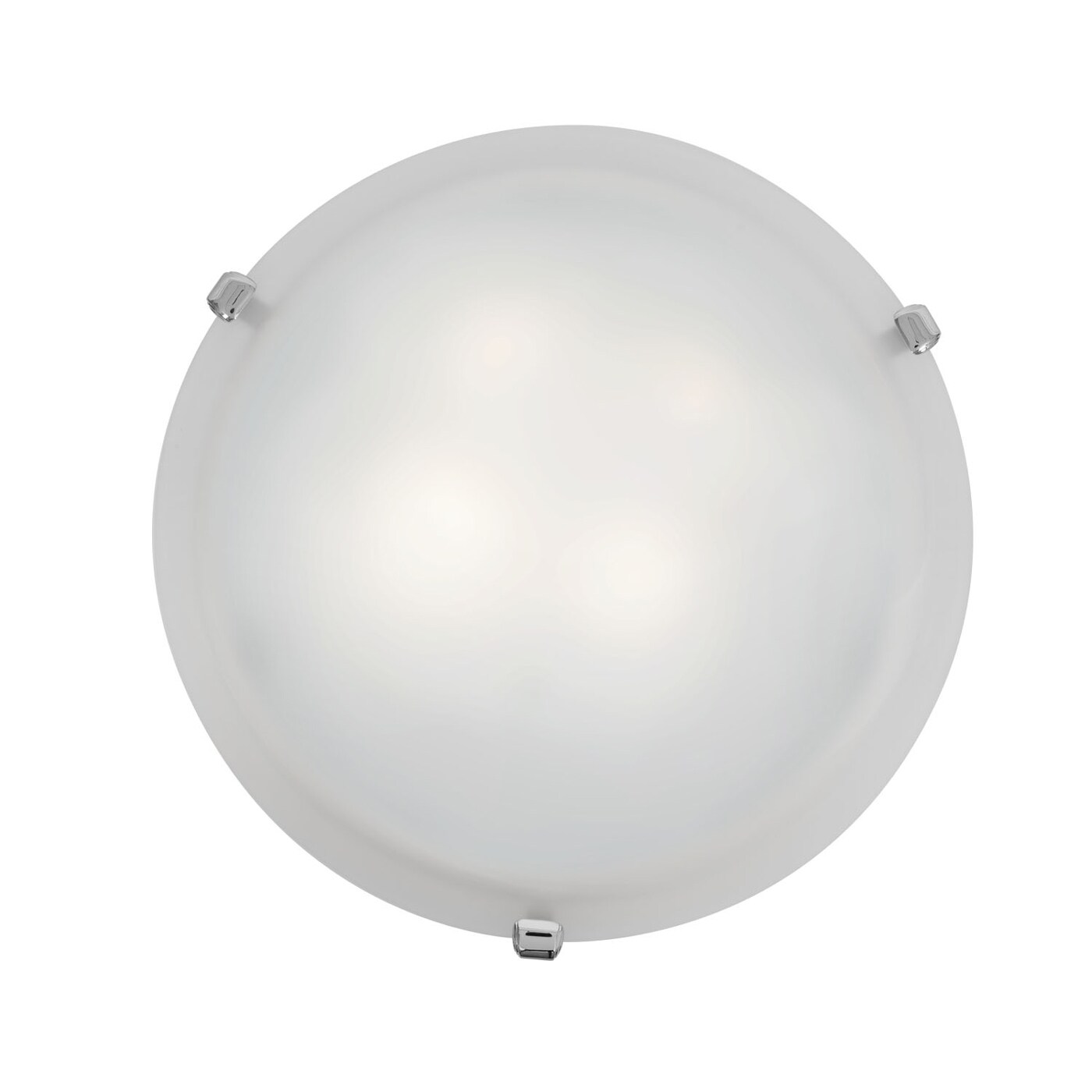 Access Lighting 23019-CH/WH Mona 1-Light 12-in Chrome Flush Mount Light