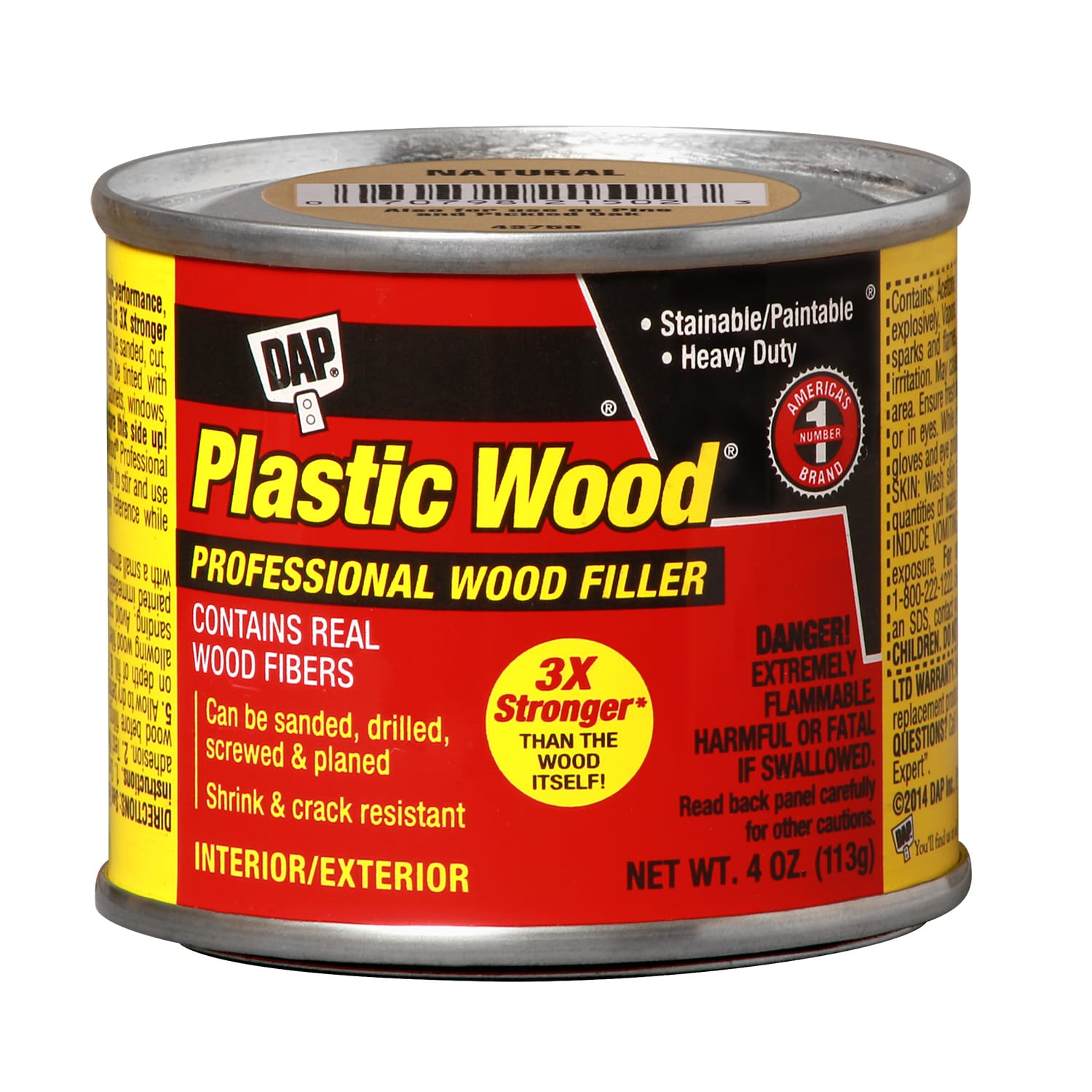 Dap Plastic Wood Solvent Wood Filler - 4 oz can