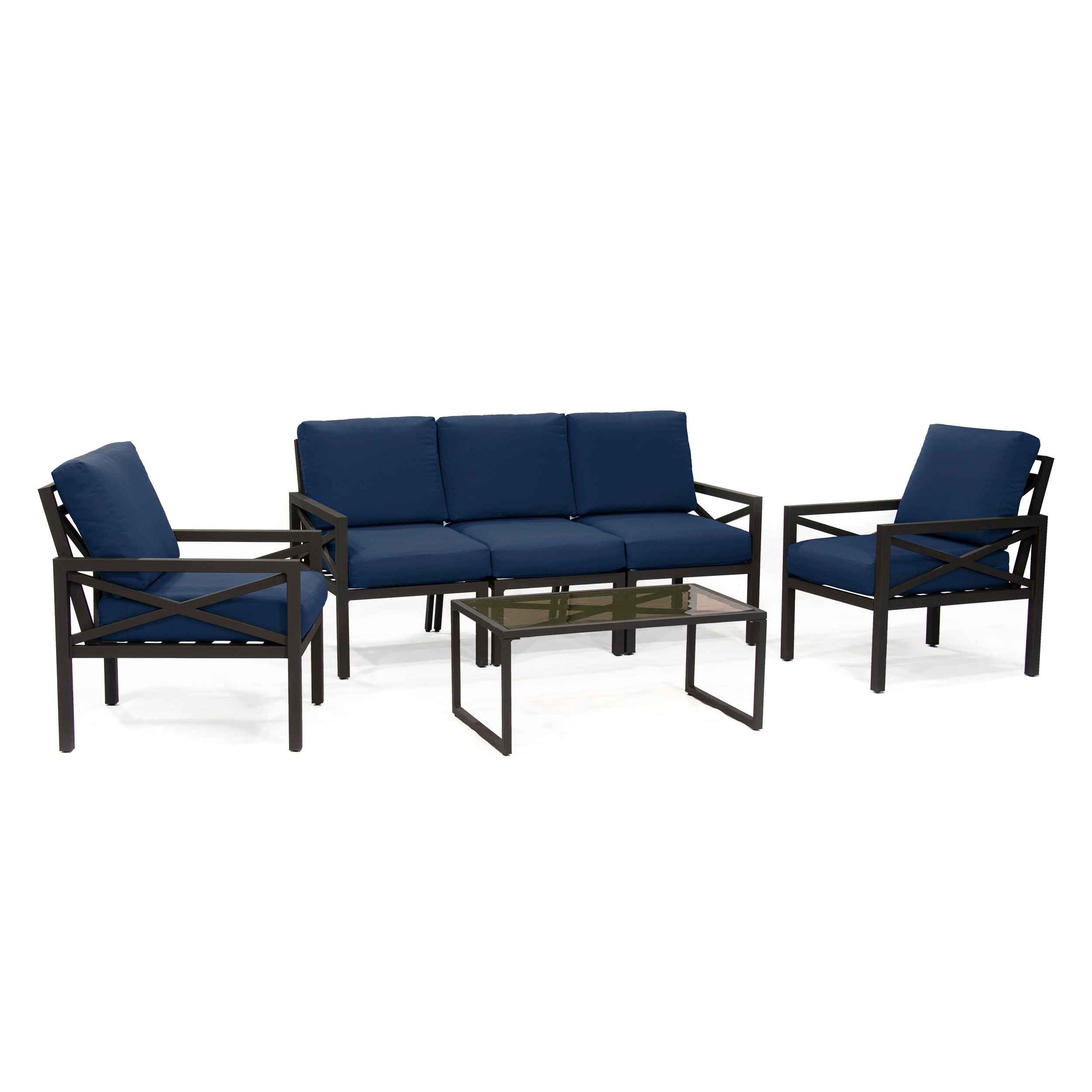 Leisure Made 639288-NVY Patio-Conversation-Sets - View #3