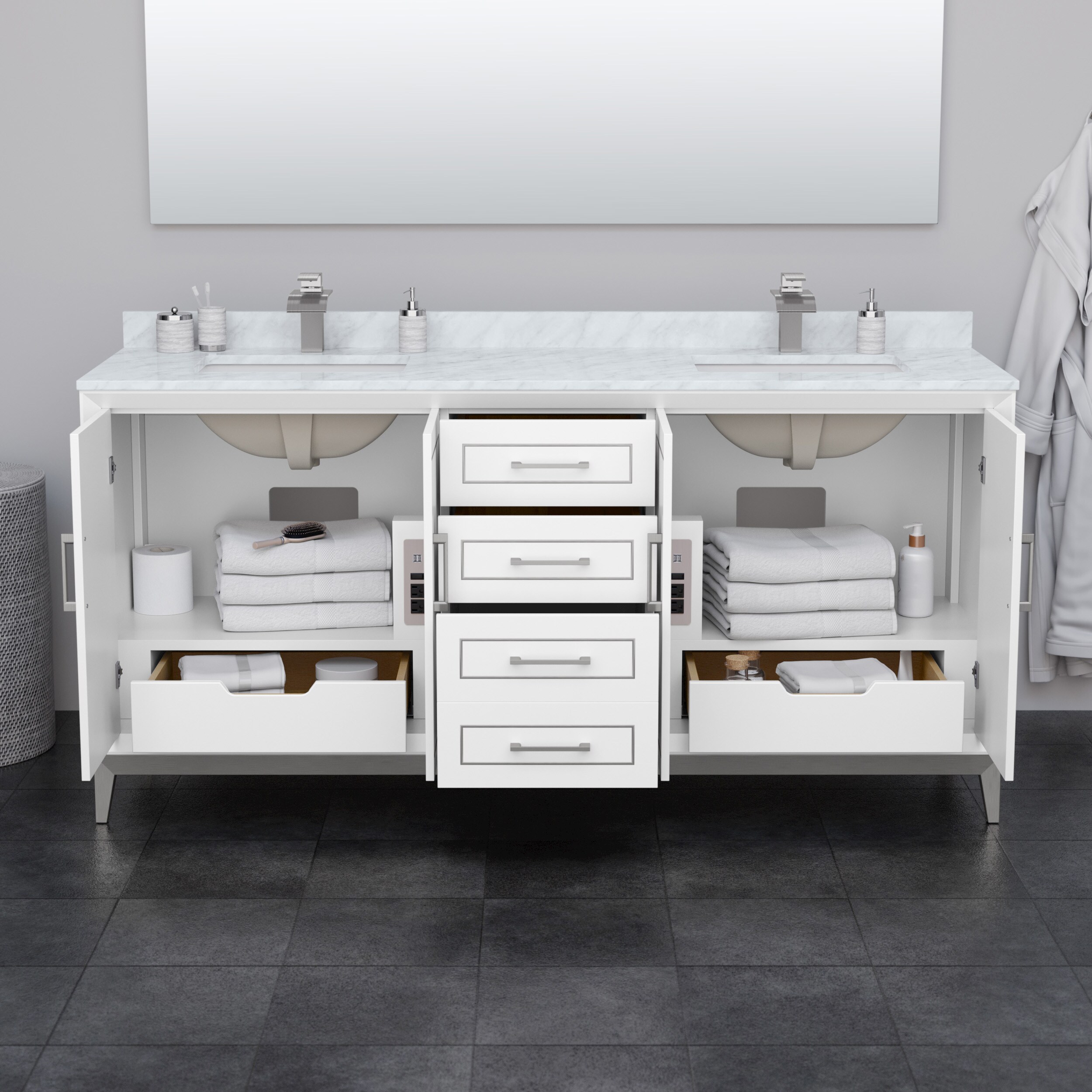 Wyndham Collection WCH515172DWZWCUNSMXX Bath-Vanity-Combo - View #3