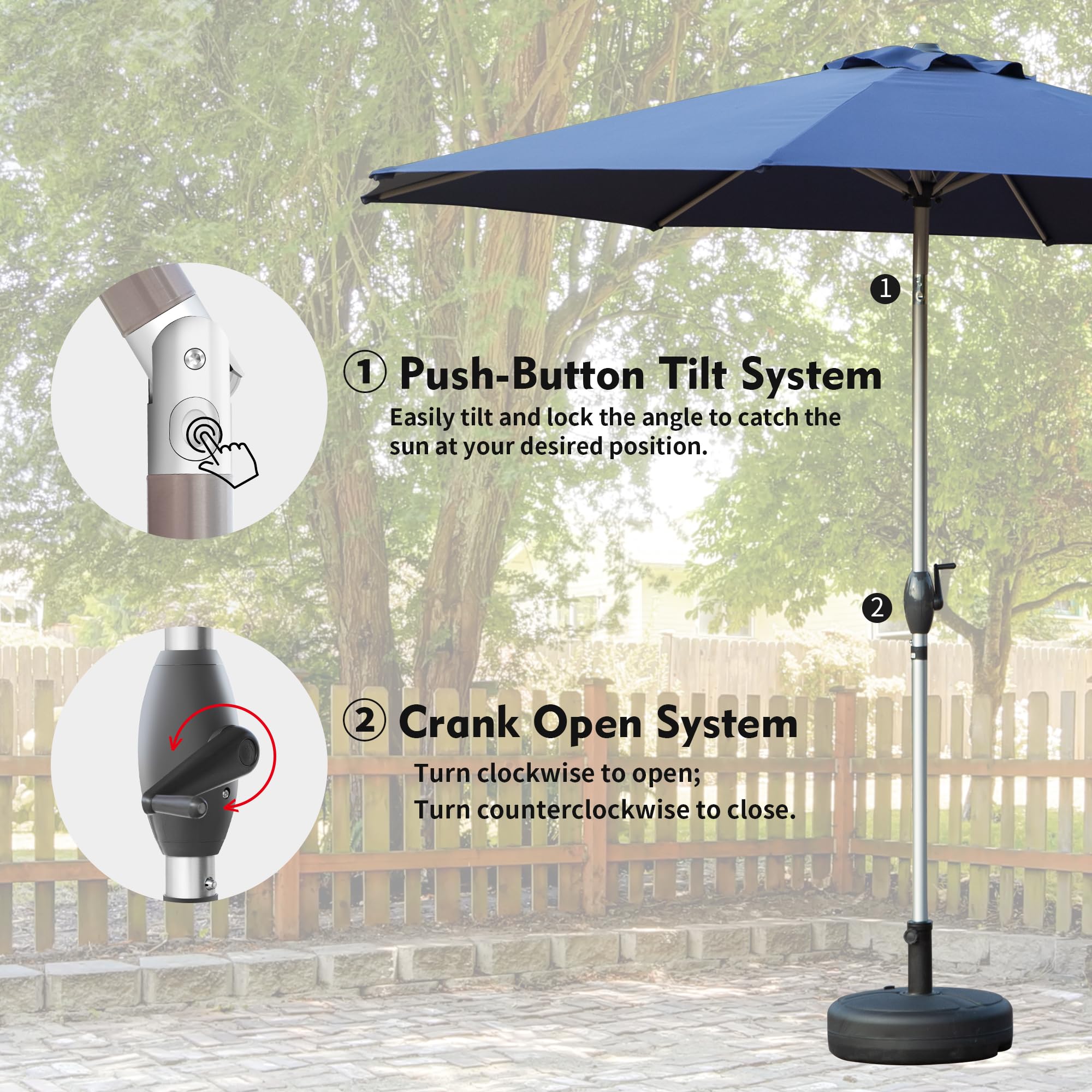 Clihome CL-UIET-9-T Umbrellas-2 - View #6