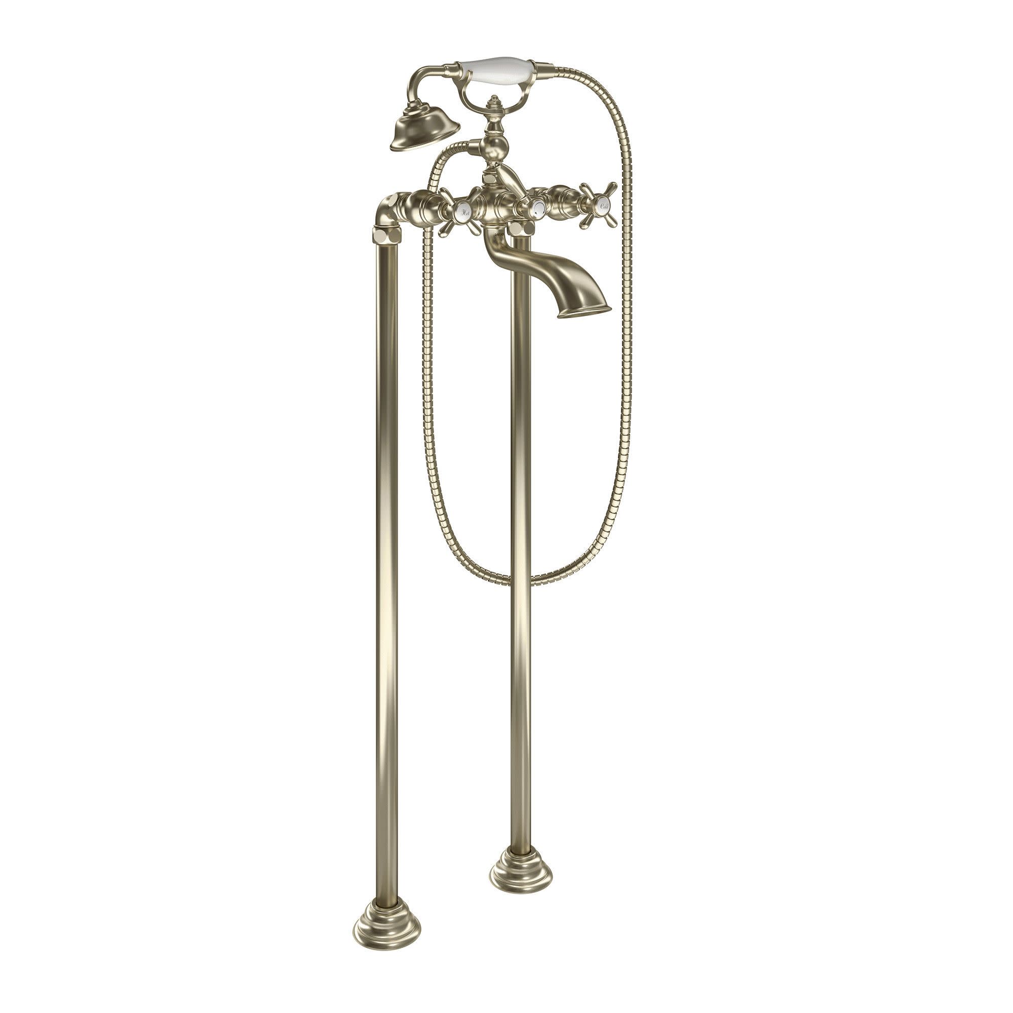 Moen S22105BN Weymouth Brushed Nickel 2-handle Deck-mount Roman Low-arc Bathtub Faucet