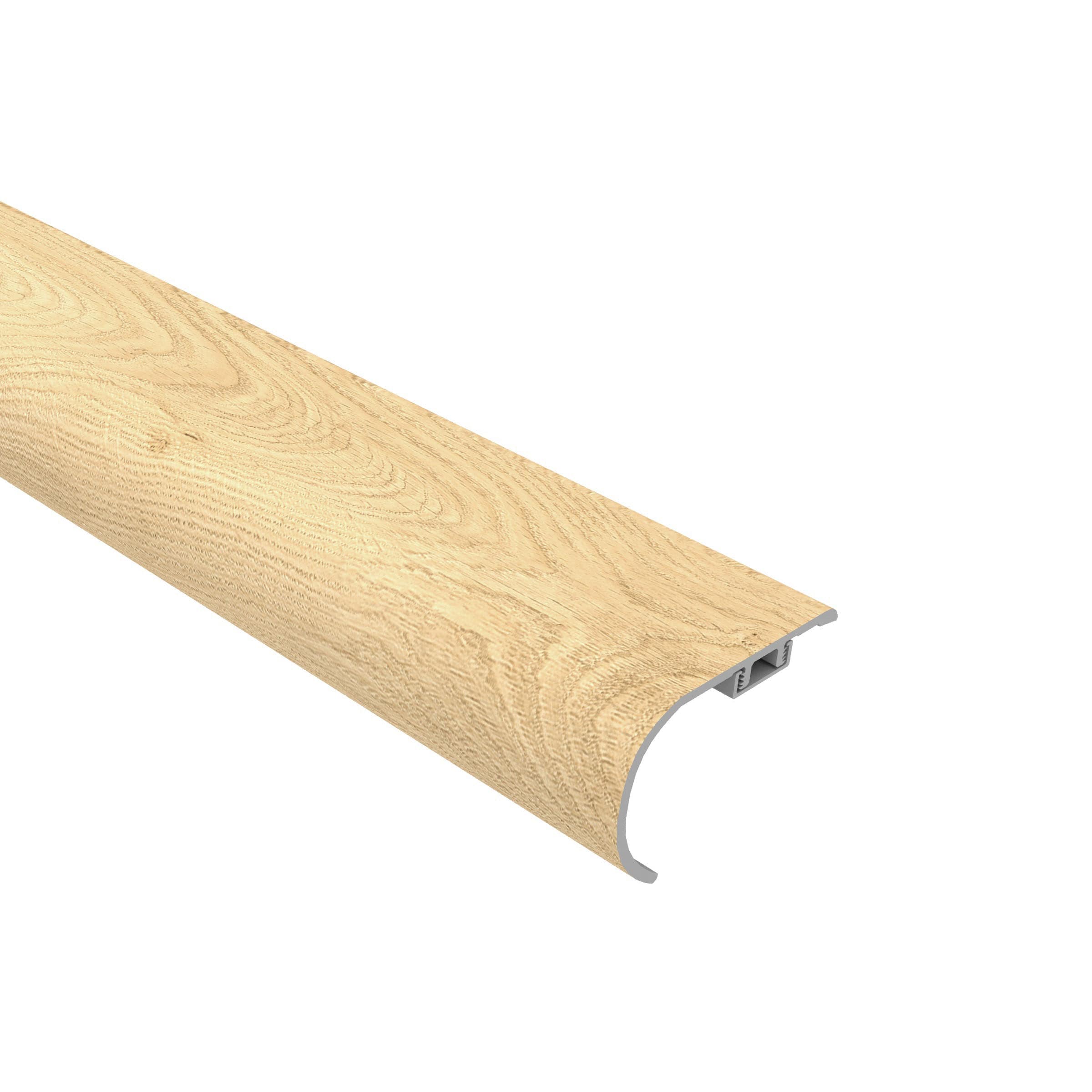 CALI 7902501514 Longboards 1.57-in x 72.83-in x 2.17-in Sandbar Oak Prefinished Vinyl Overlap Stair Nosing