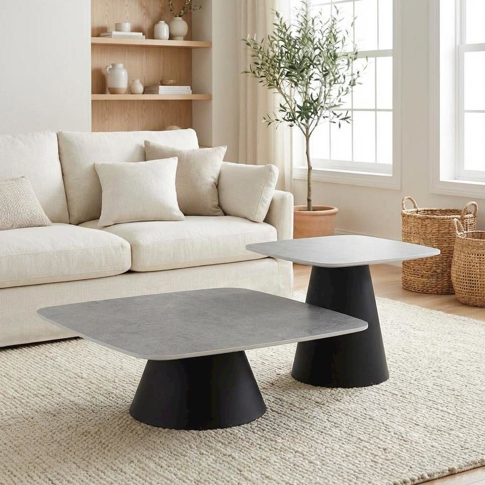 FurniFact BO4035312WHT Accent-Table-Sets - View #3